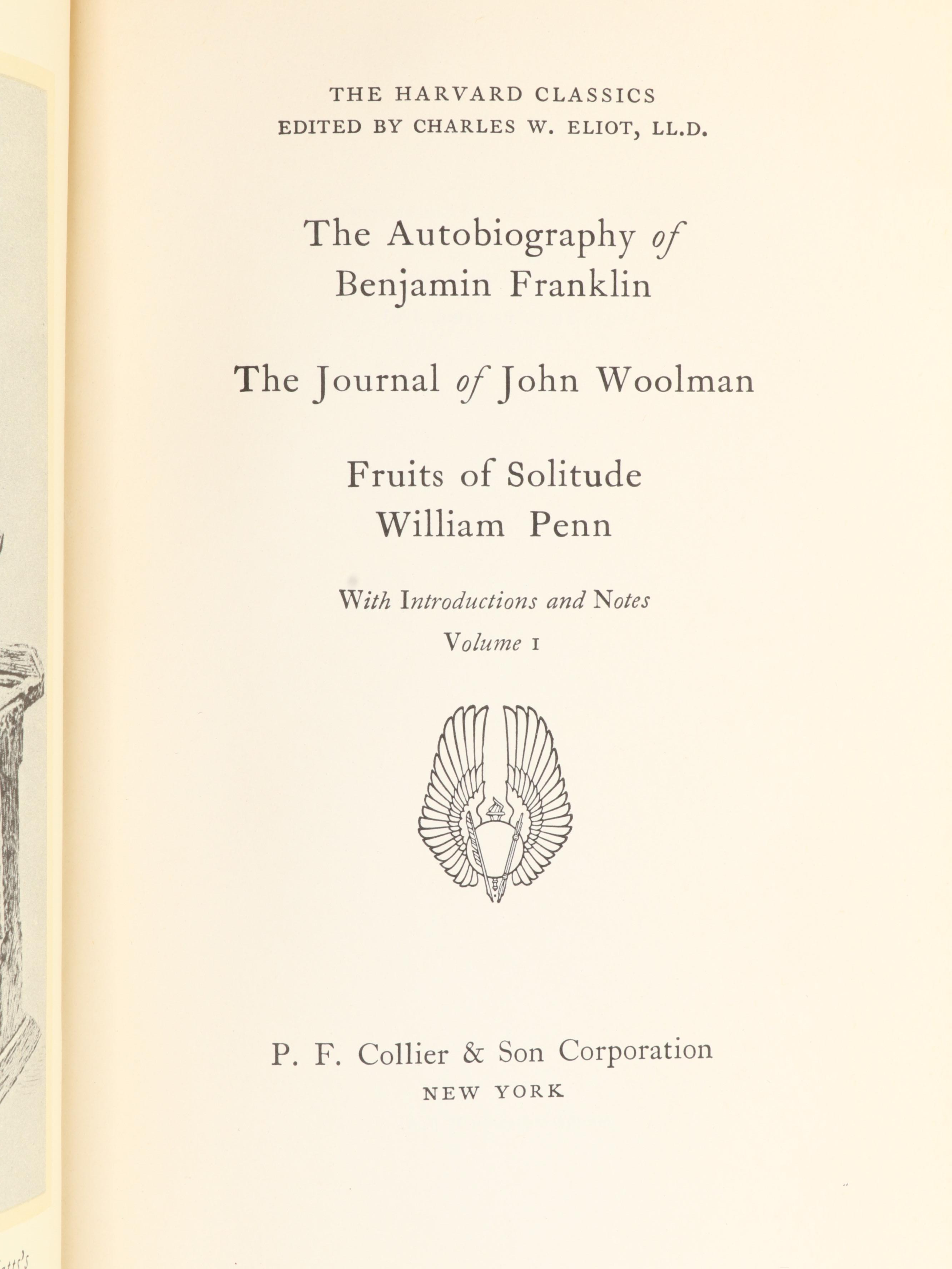 Edition Deluxe "The Harvard Classics" Complete Set Edited by Charles W. Eliot