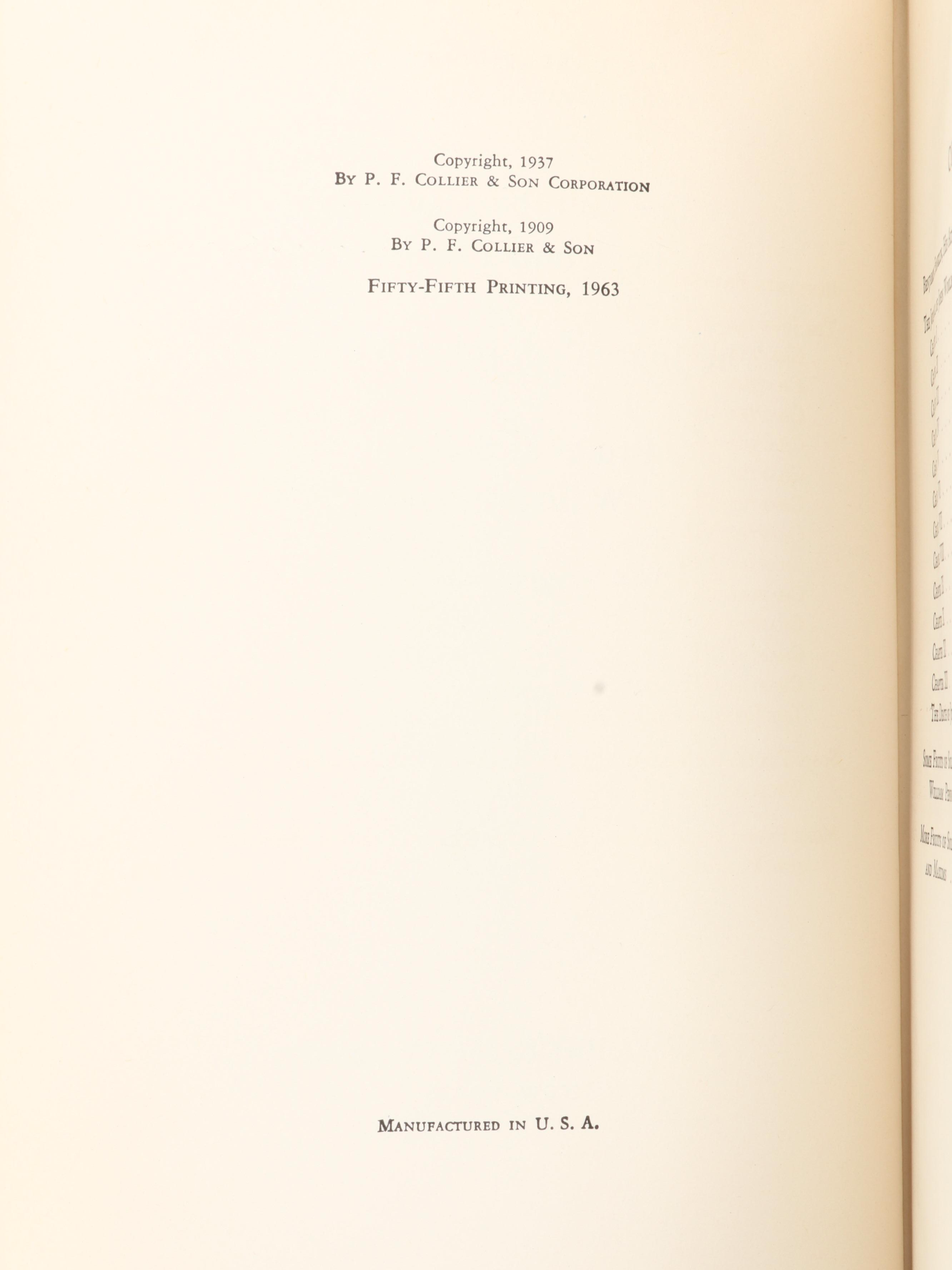 Edition Deluxe "The Harvard Classics" Complete Set Edited by Charles W. Eliot