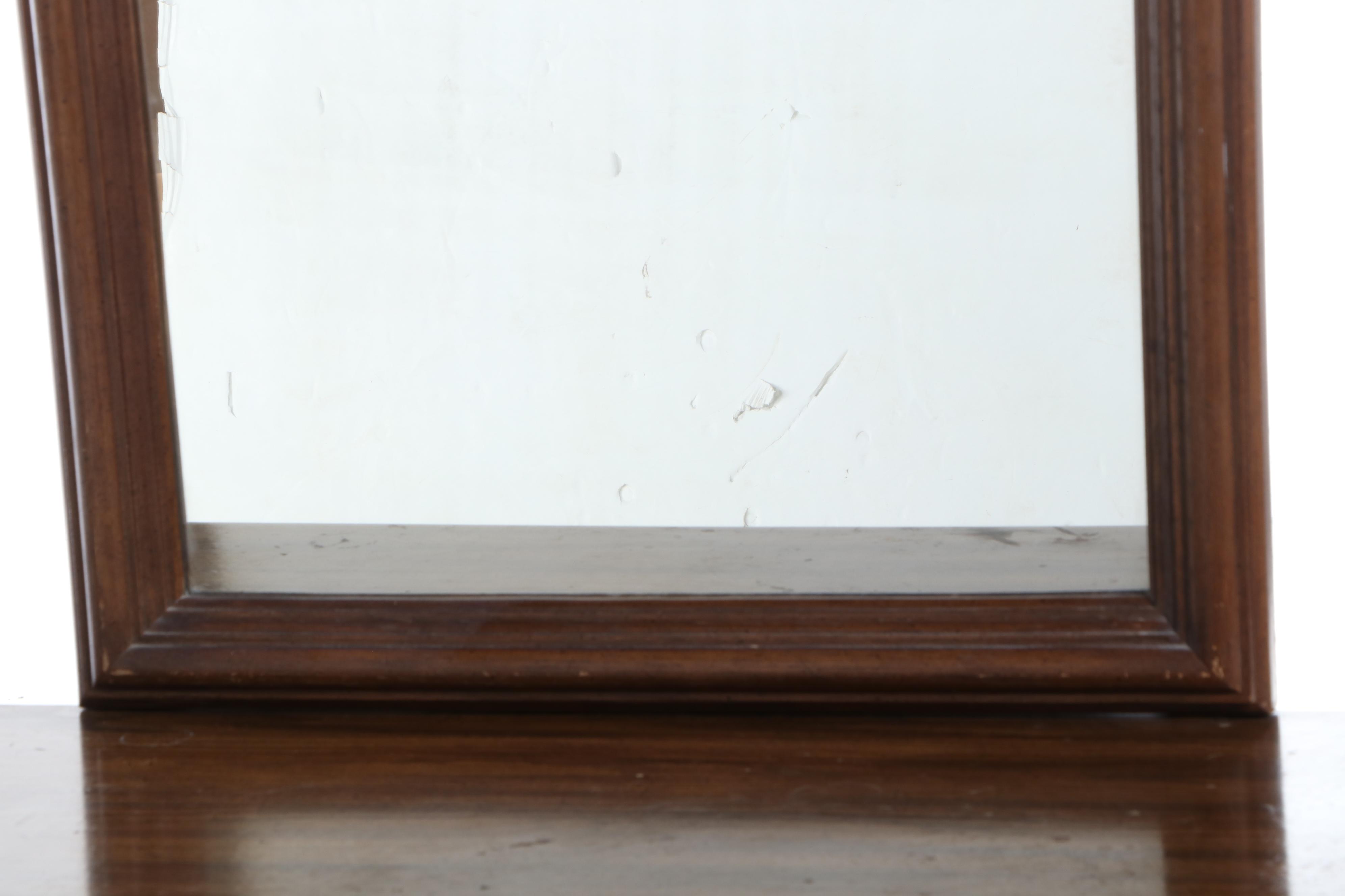 Spanish Baroque Style Carved Oak Dresser with Mirror, Mid to Late 20th Century