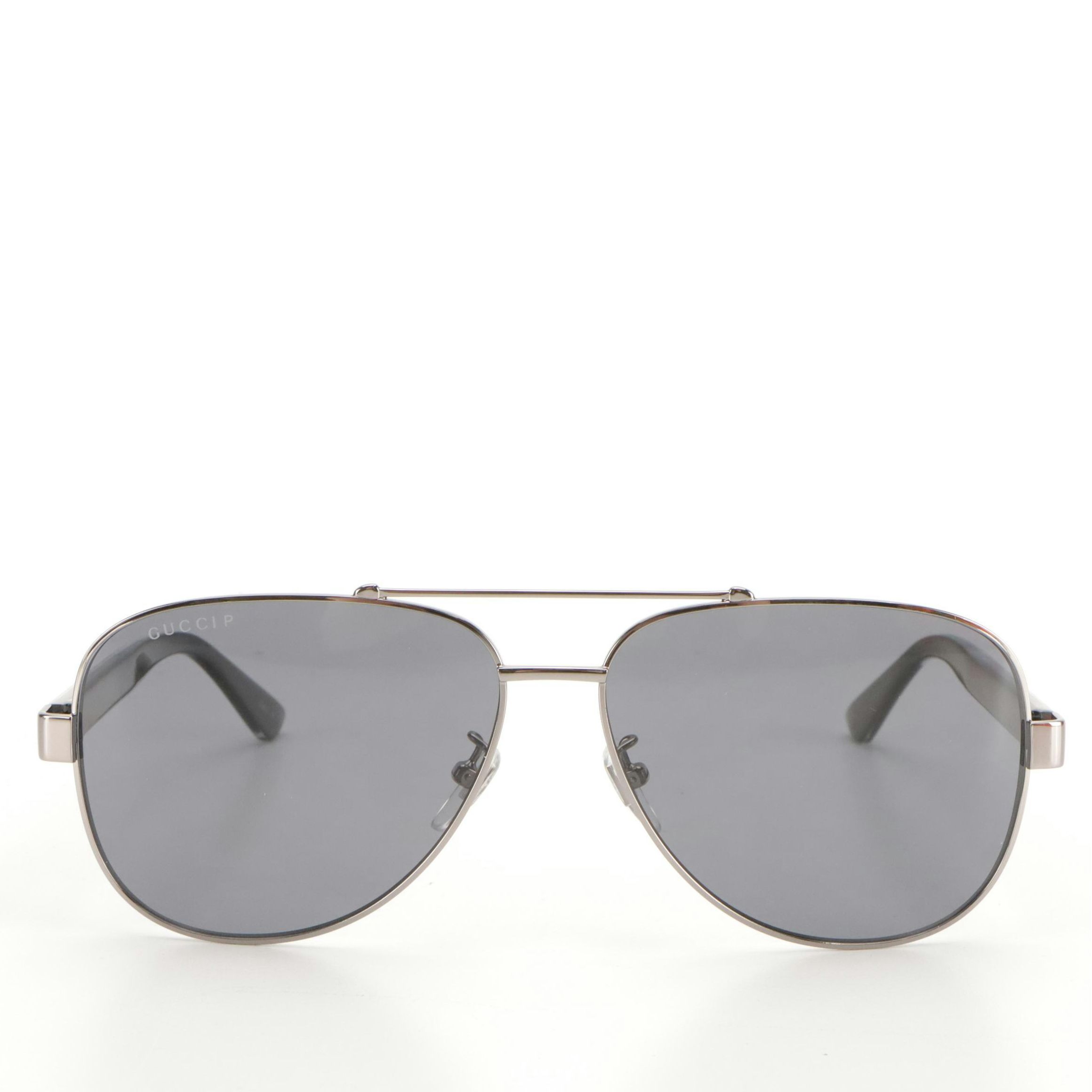 Gucci GG0528S 007 Polarized Pilot Sunglasses with Case