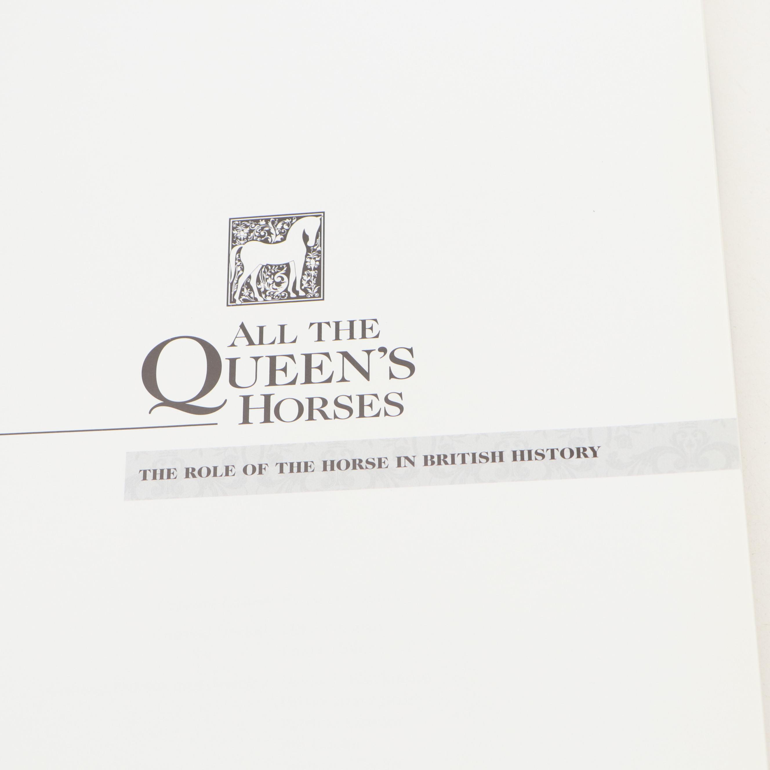 First Canadian Edition "All the Queens Horses" by Patricia Conner and More Books