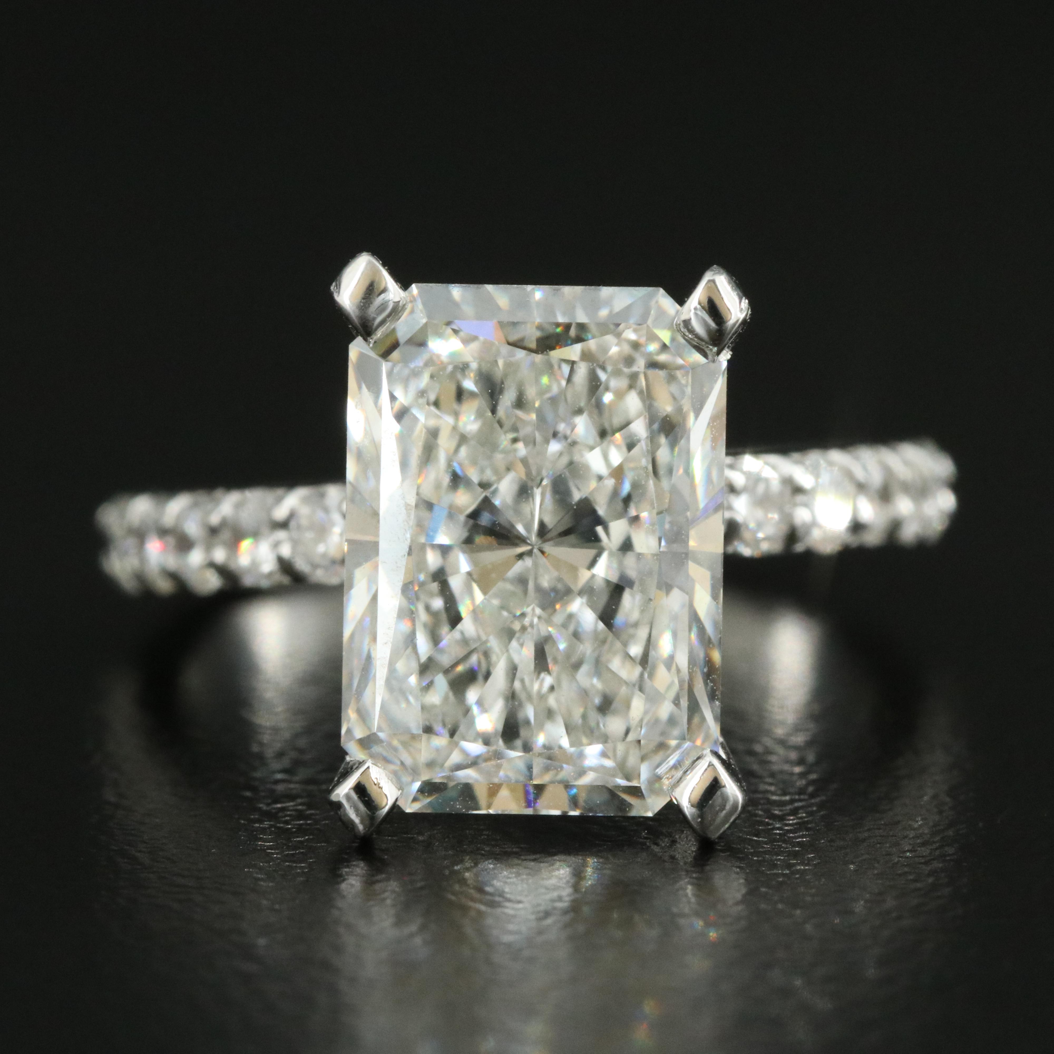 14K 5.71 CTW Lab Grown Diamond Ring with IGI Report