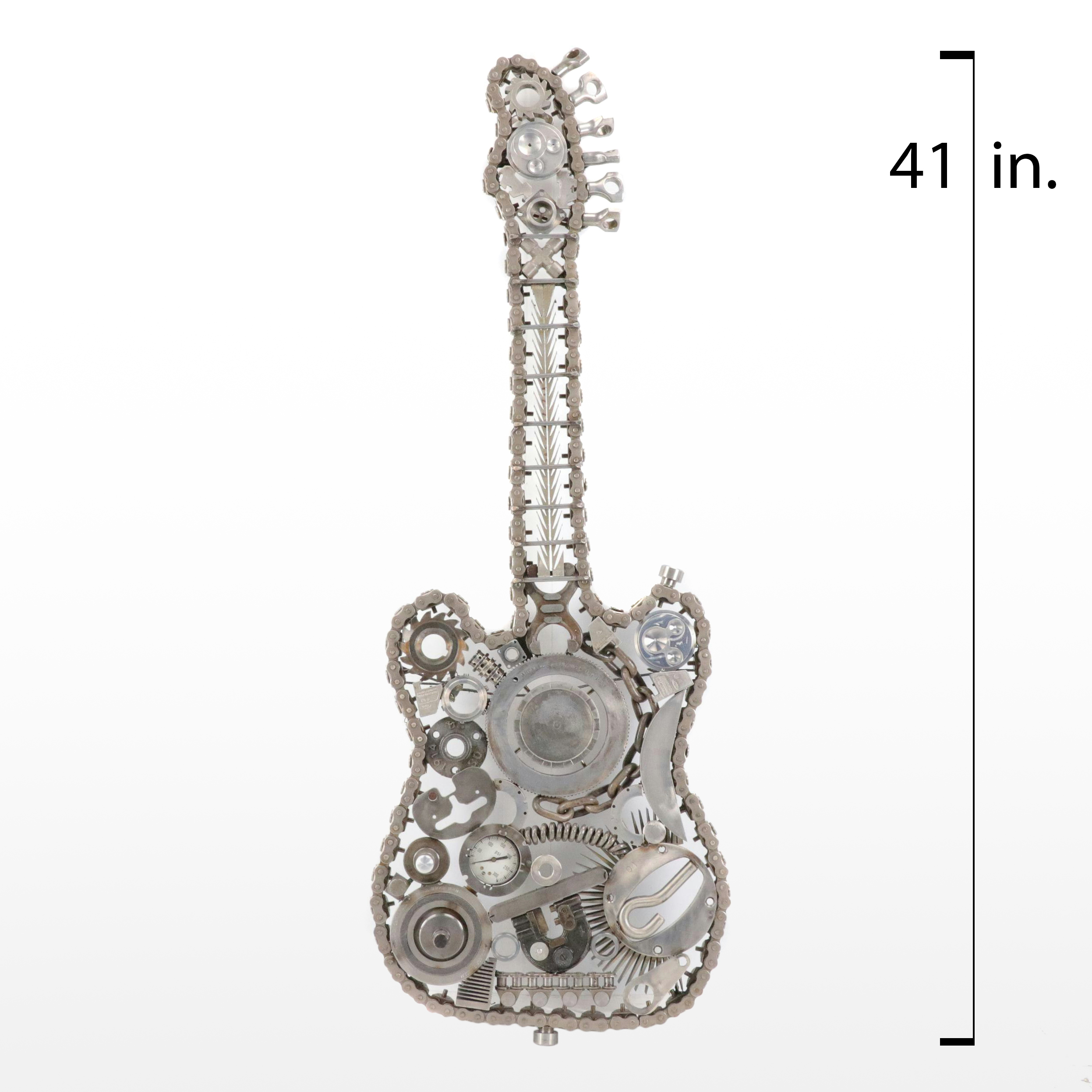 Thomas Hieronymus Towhey & Denny Wallace Metal Guitar Sculpture "Heavy Metal"