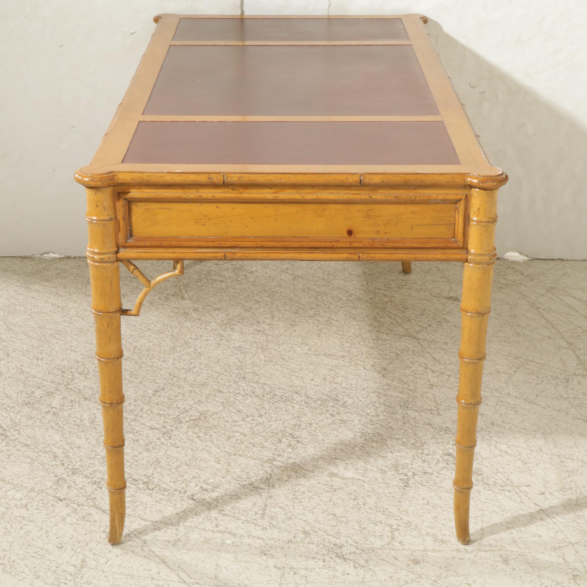 Baker Furniture Chinese Chippendale Writing Desk, Late 20th Century