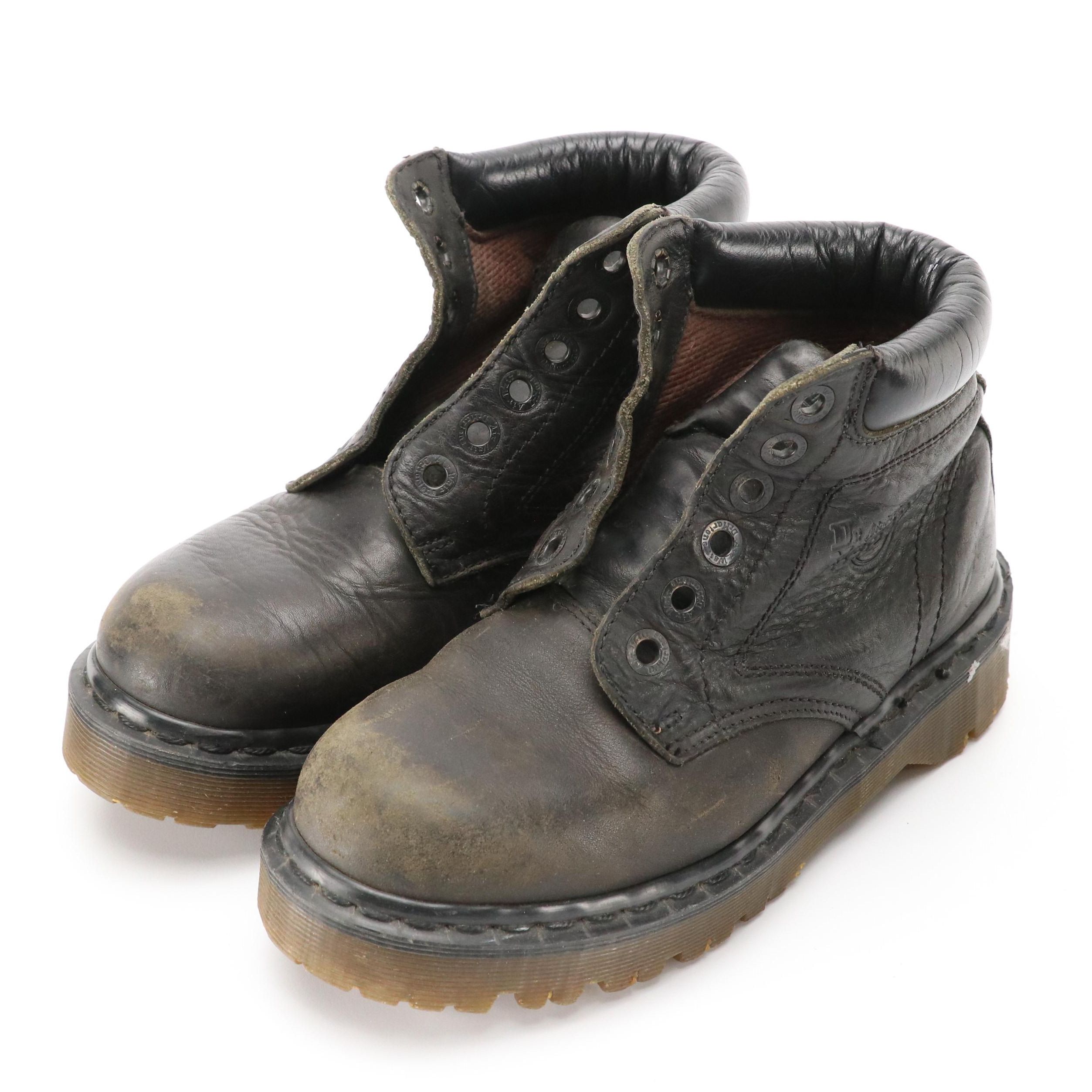 Dr. Martens Vintage 8284 Chunky Lug Sole Eyelet Leather Boots