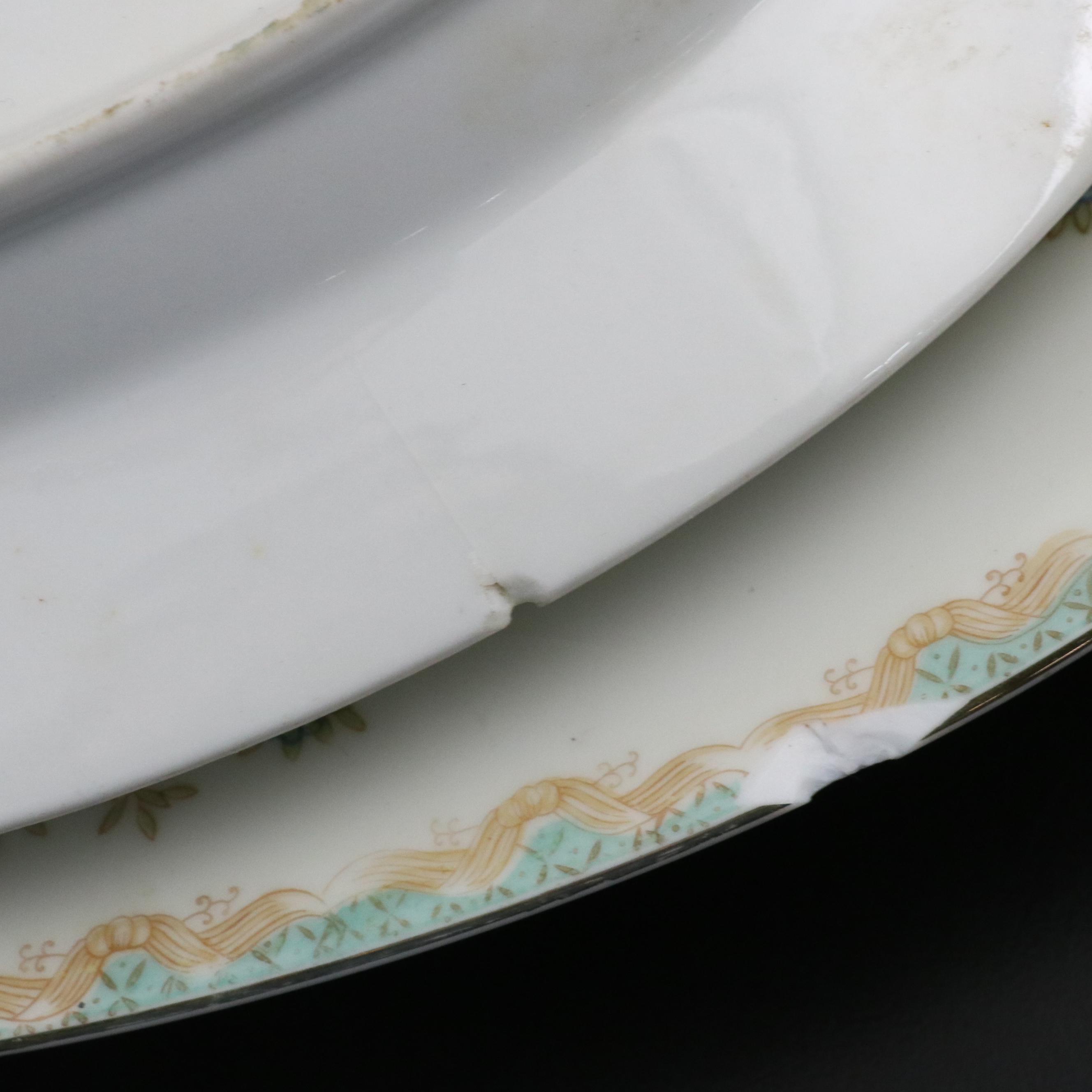 Fred Roberts Floral Motif Ceramic Dinner Plates, Salad Plates and More