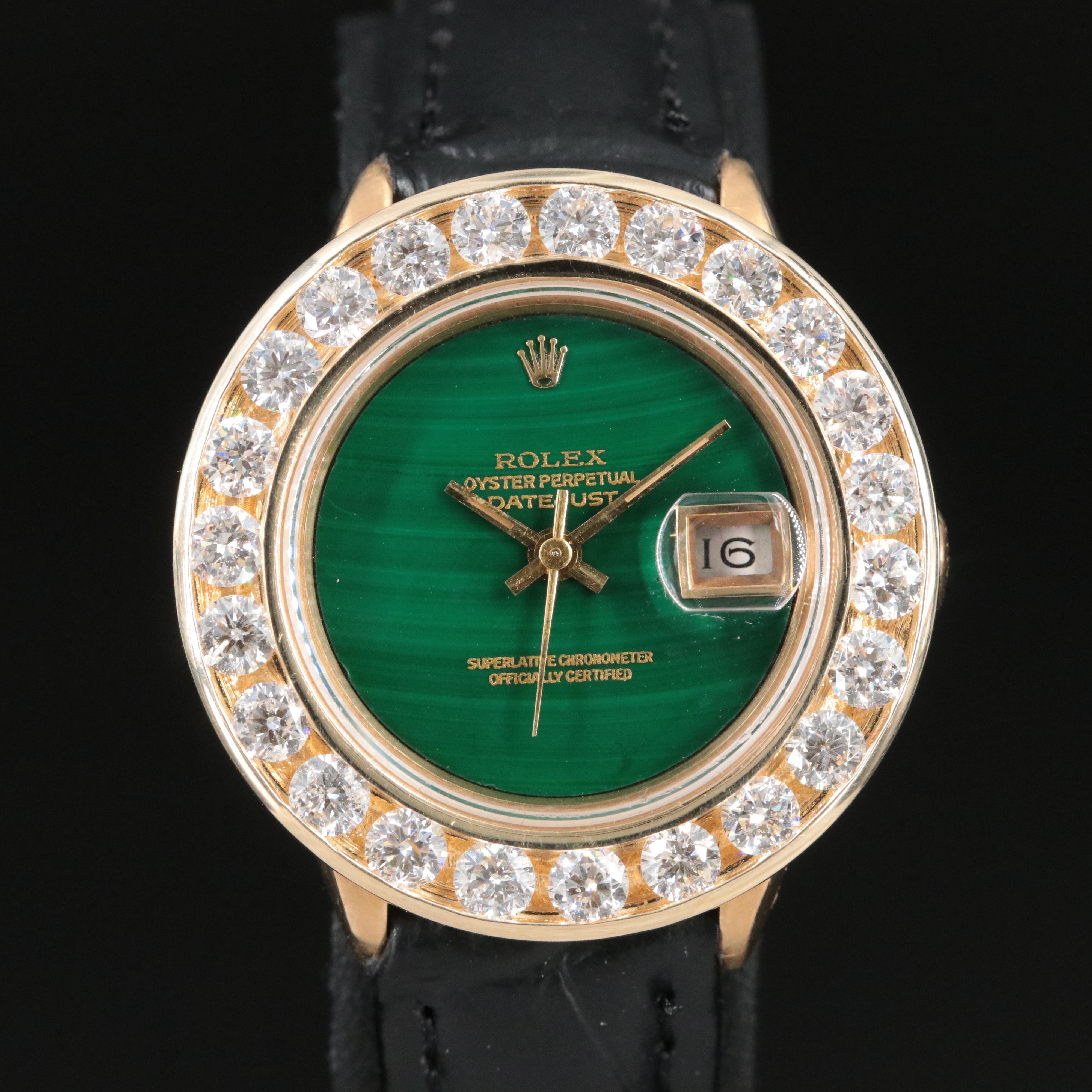 1985 Rolex 2.53 CTW Diamond Custom Bezel and Dial Datejust Watch