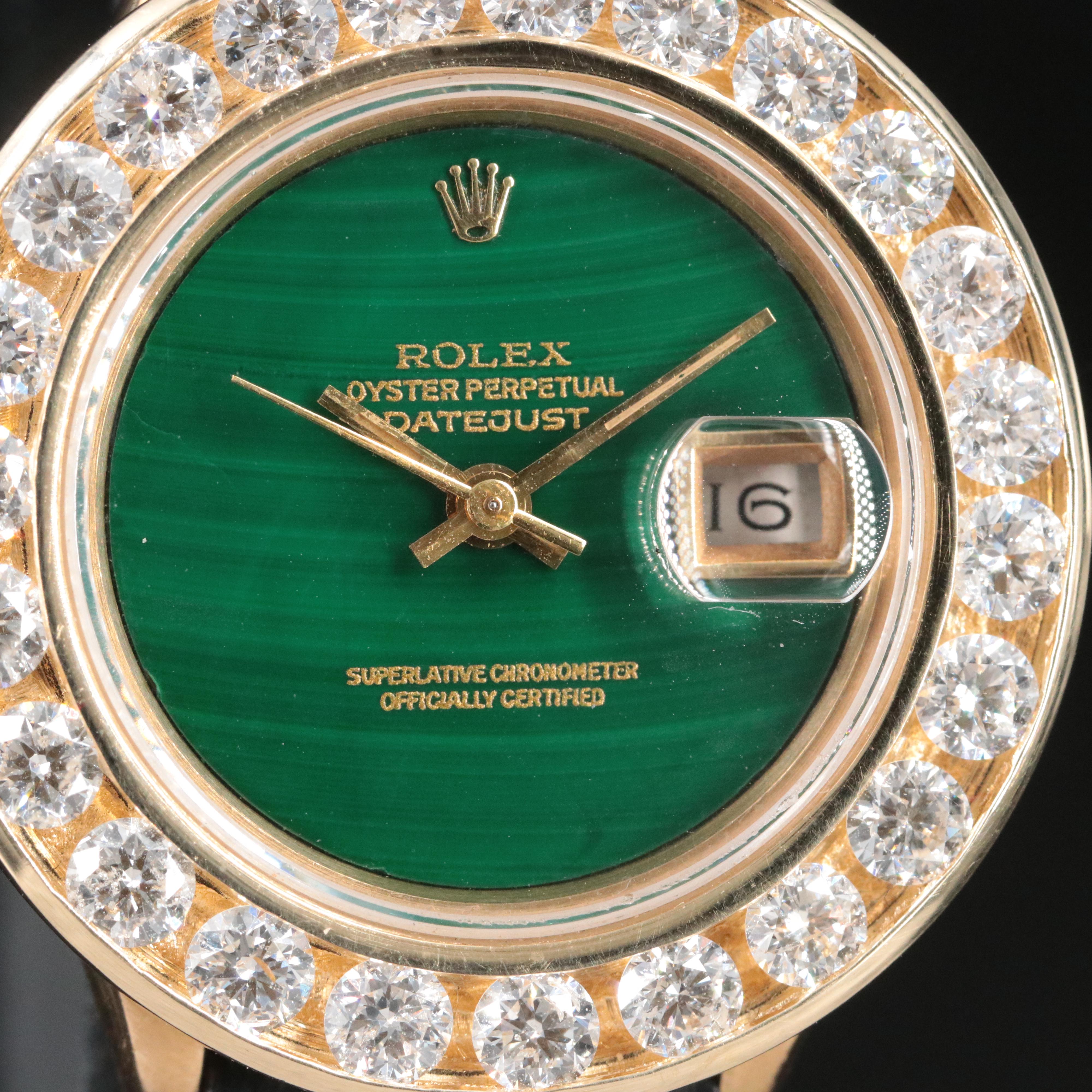 1985 Rolex 2.53 CTW Diamond Custom Bezel and Dial Datejust Watch