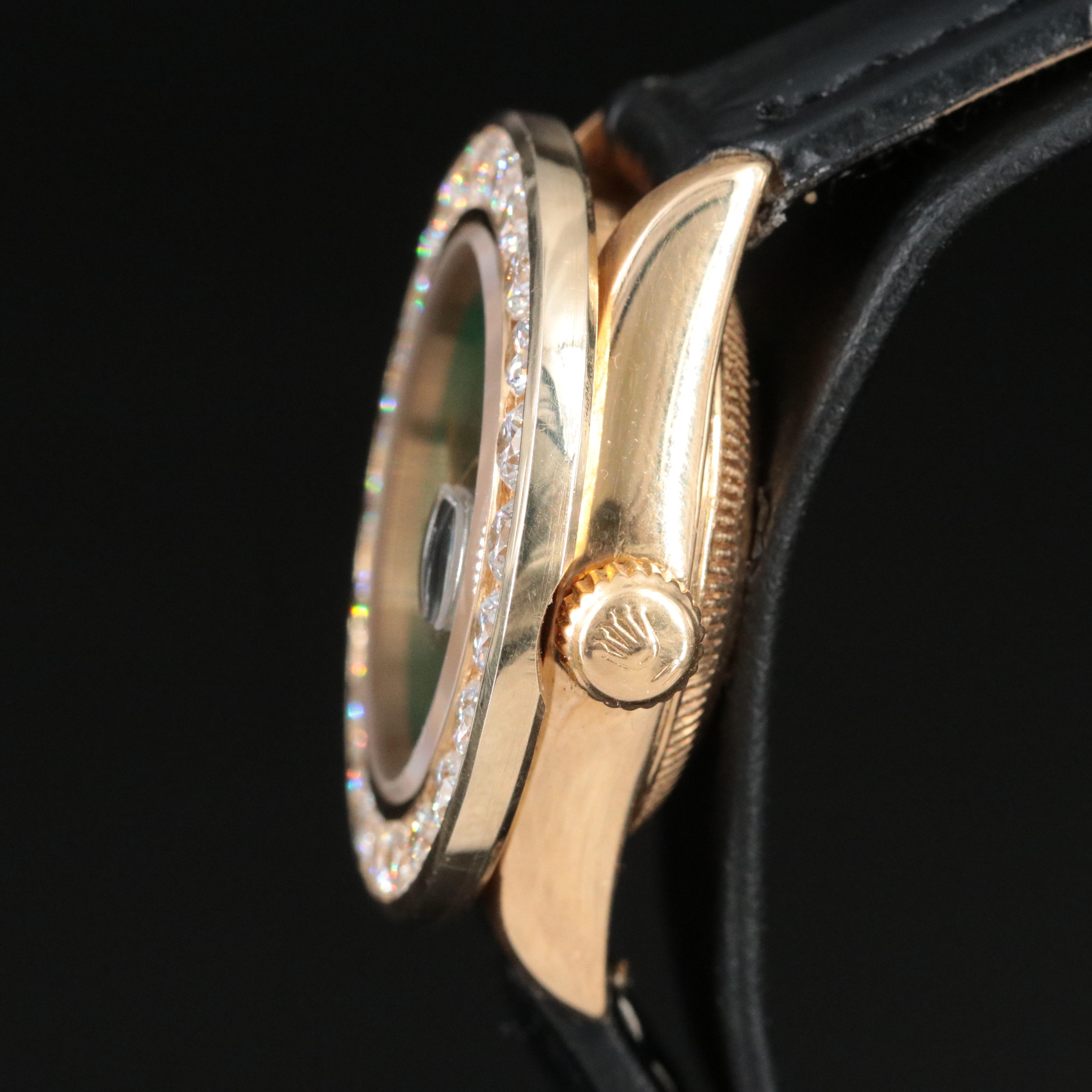 1985 Rolex 2.53 CTW Diamond Custom Bezel and Dial Datejust Watch