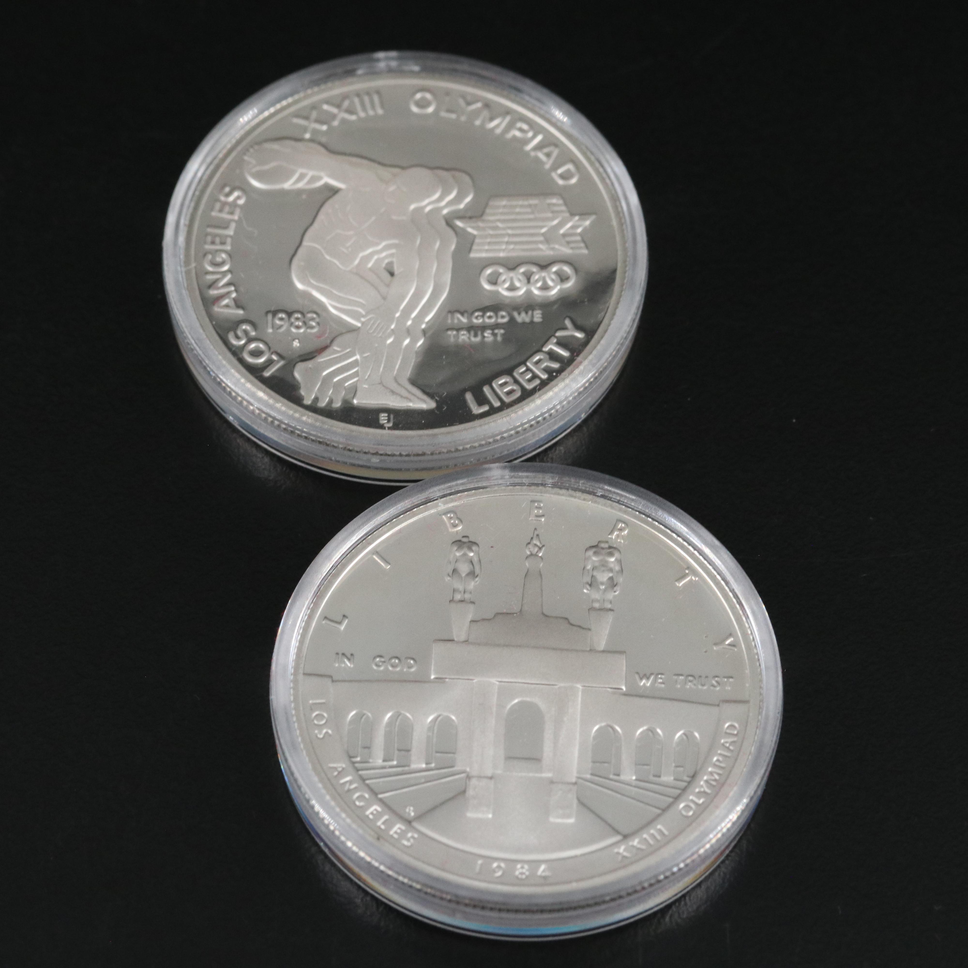 Olympic Commemorative Coin Group Including 1984-W $10 Gold Coin