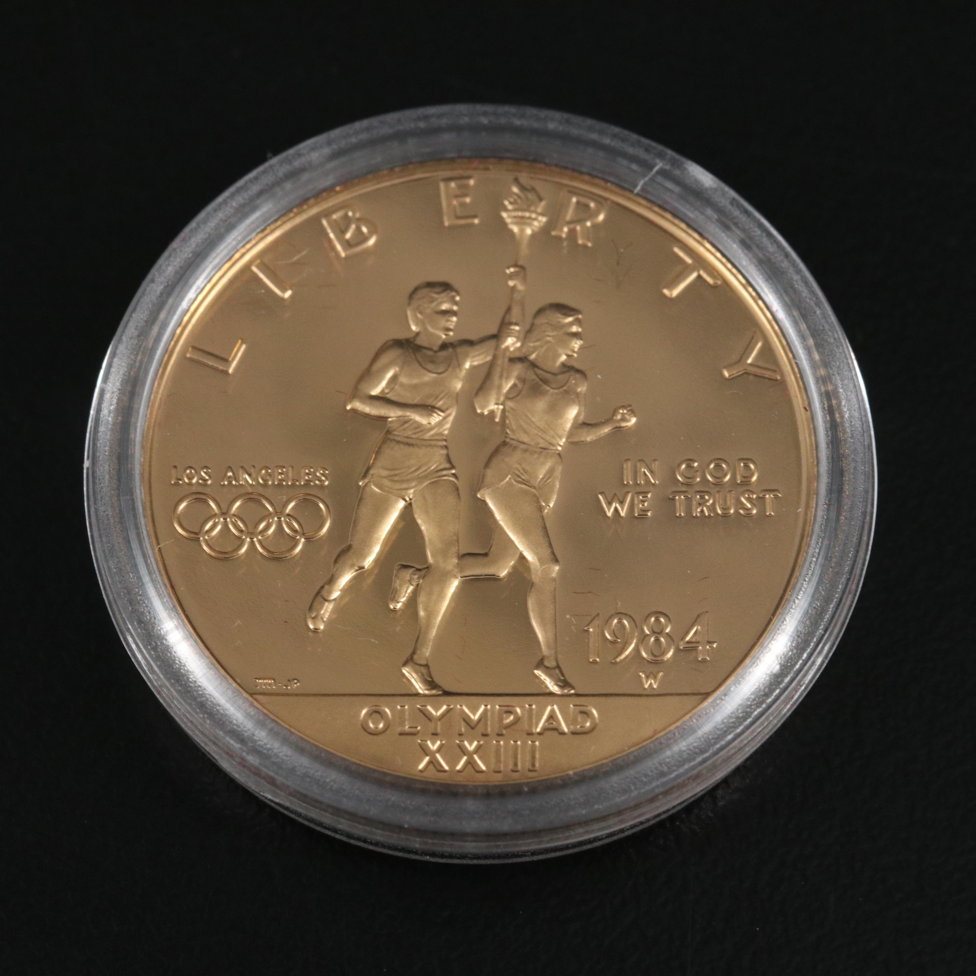 Olympic Commemorative Coin Group Including 1984-W $10 Gold Coin