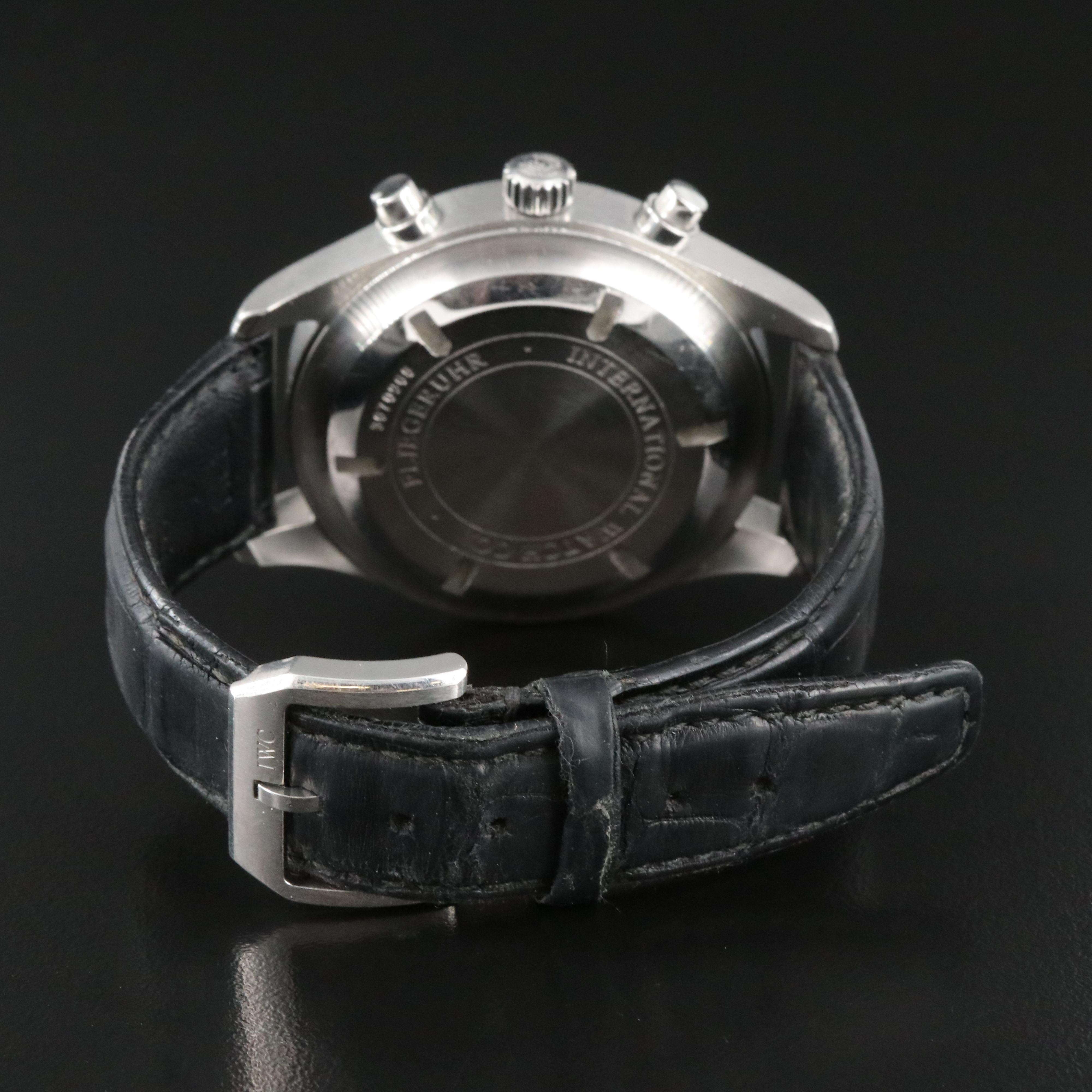 IWC Pilot Chronograph IW371701 Black 42mm Steel Automatic Watch