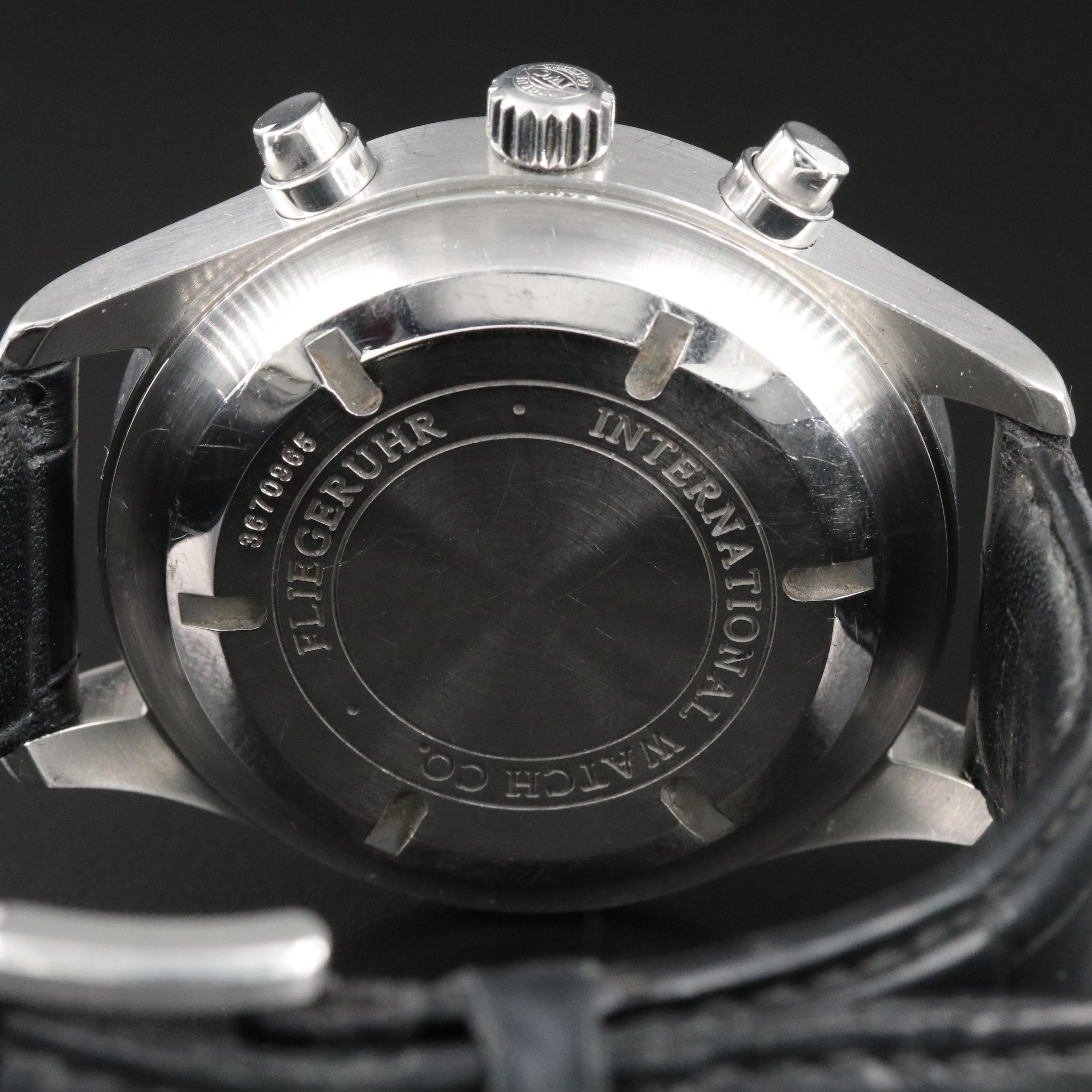 IWC Pilot Chronograph IW371701 Black 42mm Steel Automatic Watch