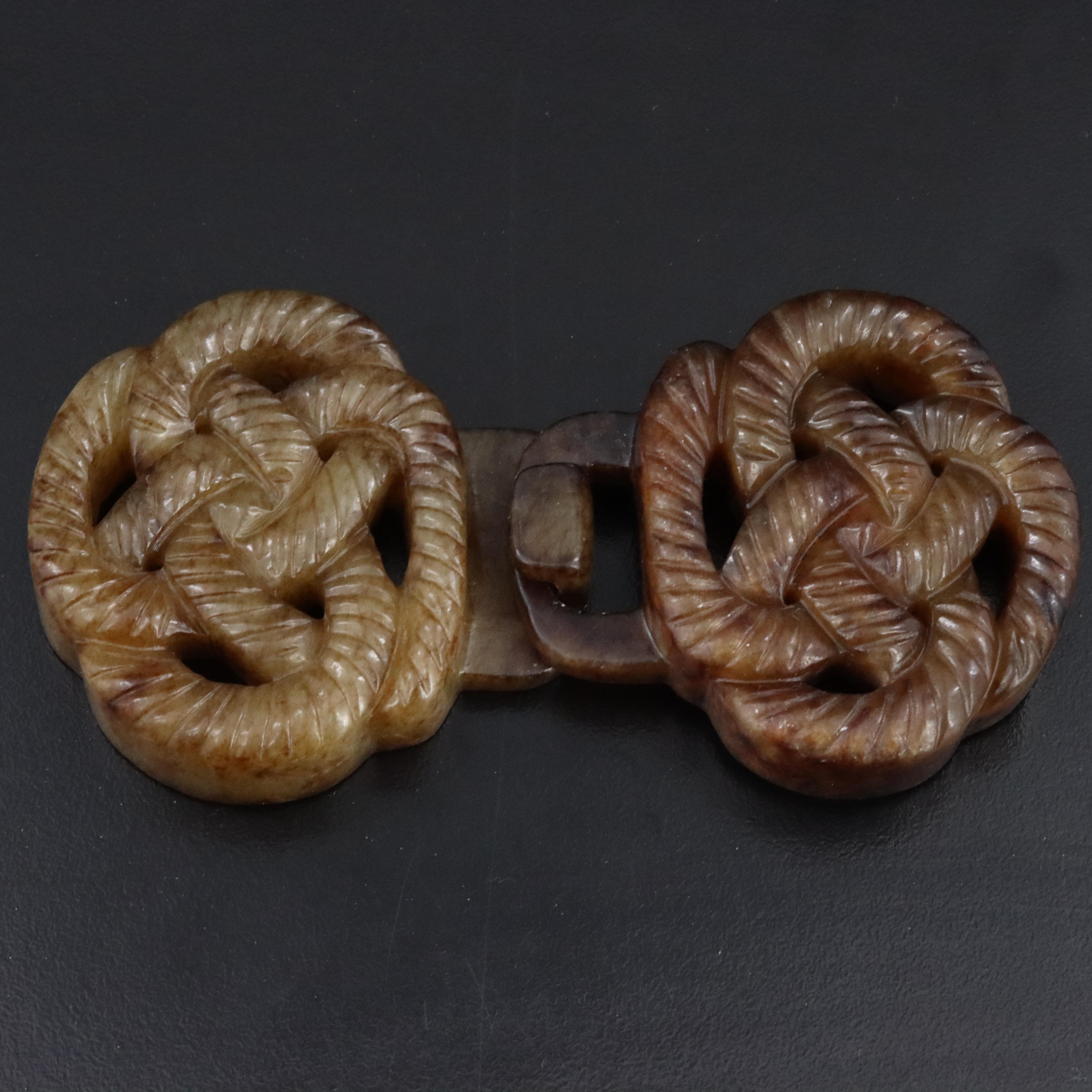 Chinese Serpentine Carved Buckle