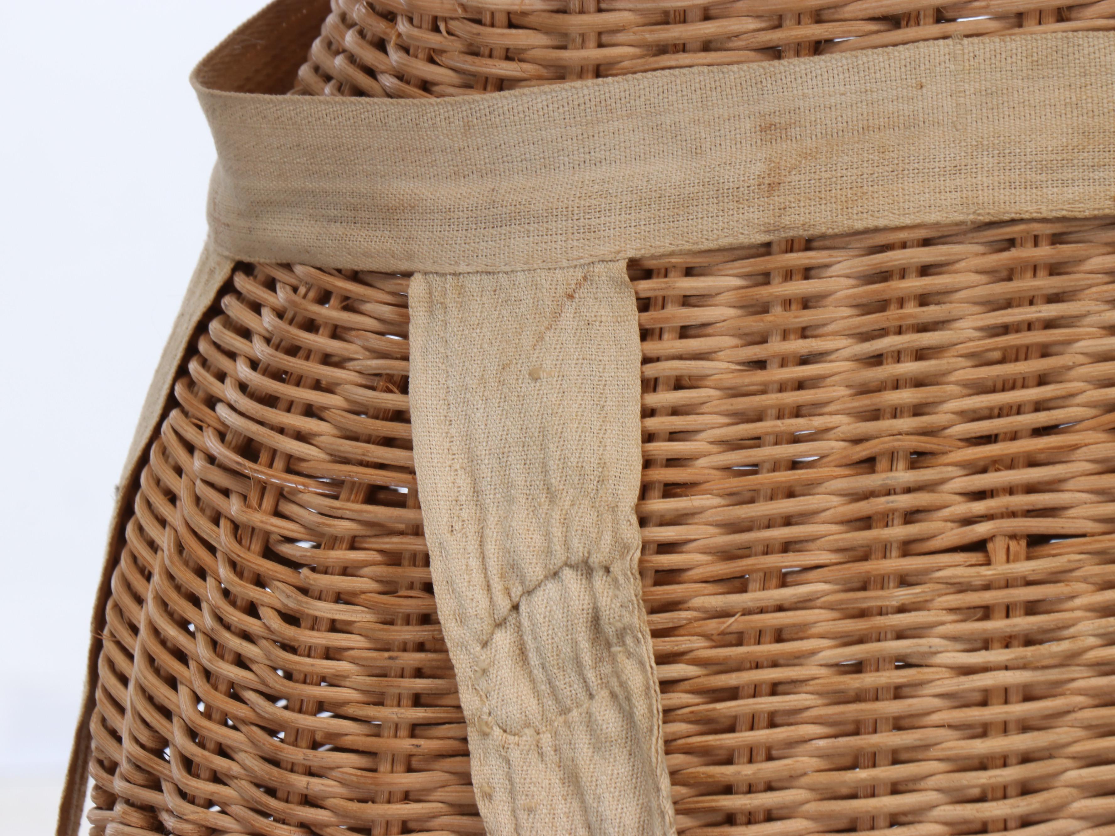 Rattan Wicker Dress Form with Crinoline