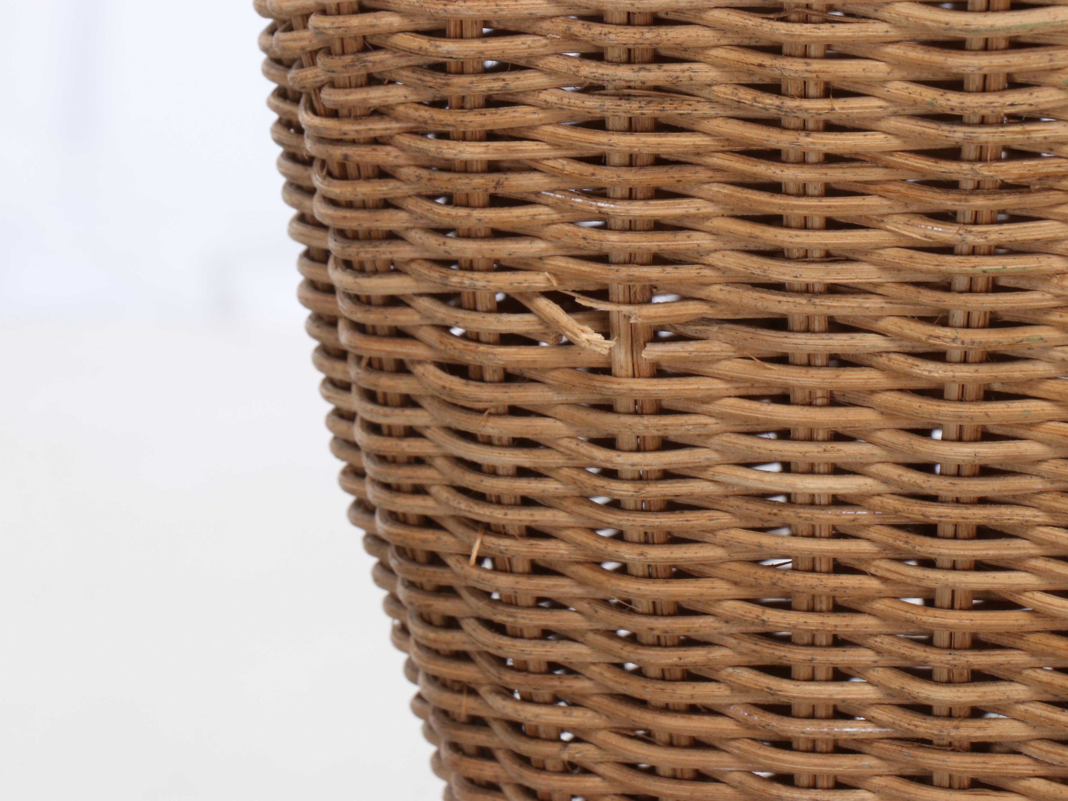 Rattan Wicker Dress Form with Crinoline