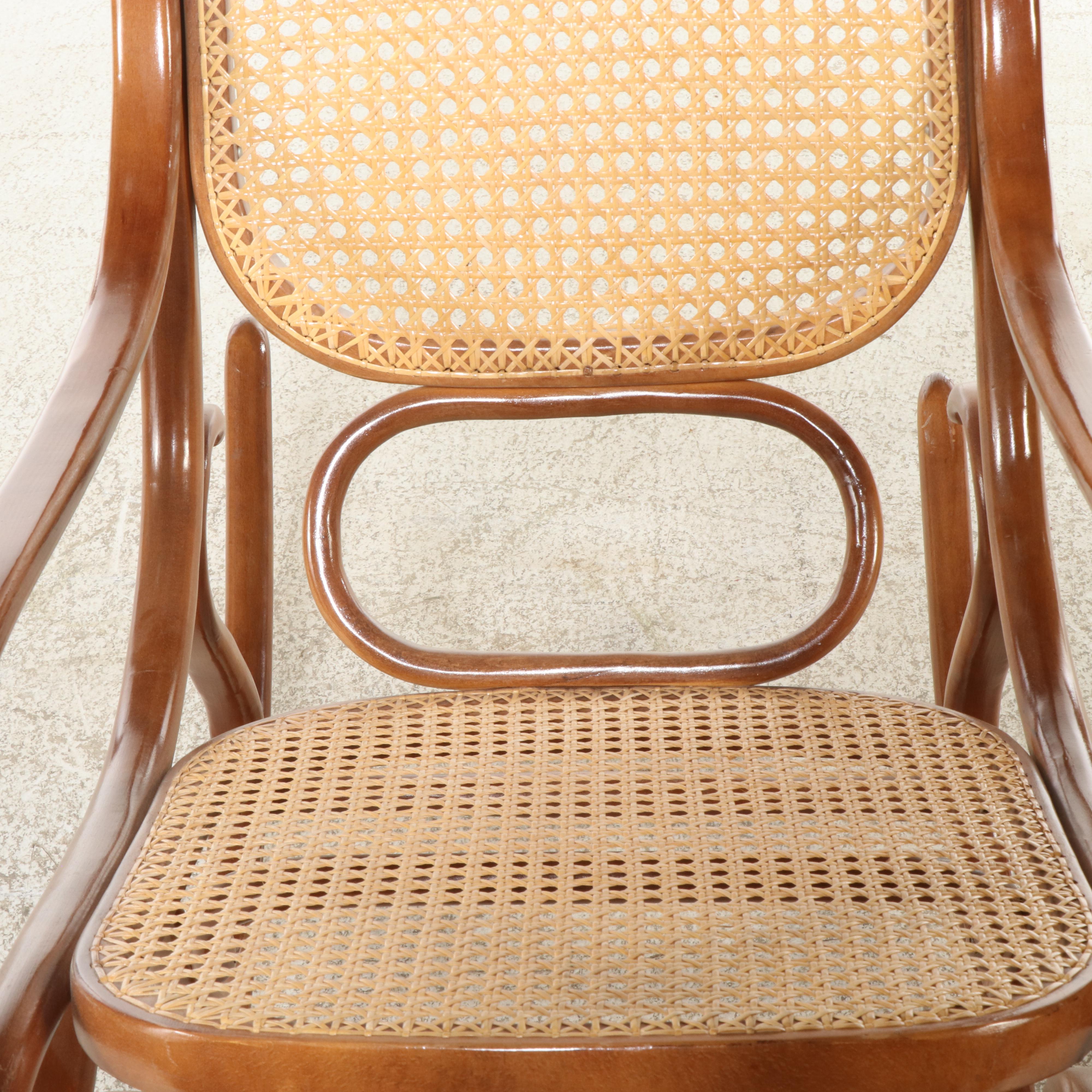 Thonet Modernist Laminated and Bent Beech Rocker