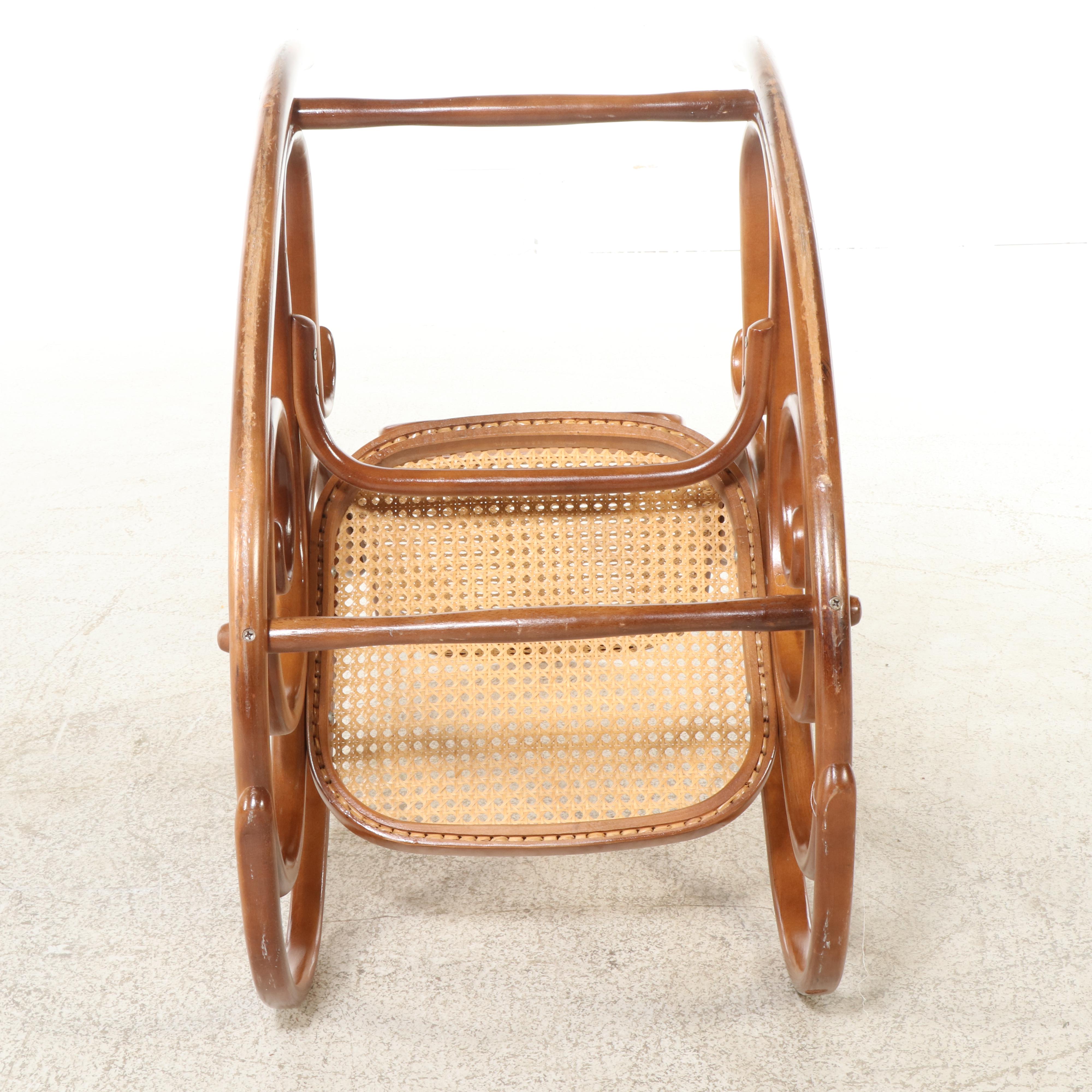 Thonet Modernist Laminated and Bent Beech Rocker
