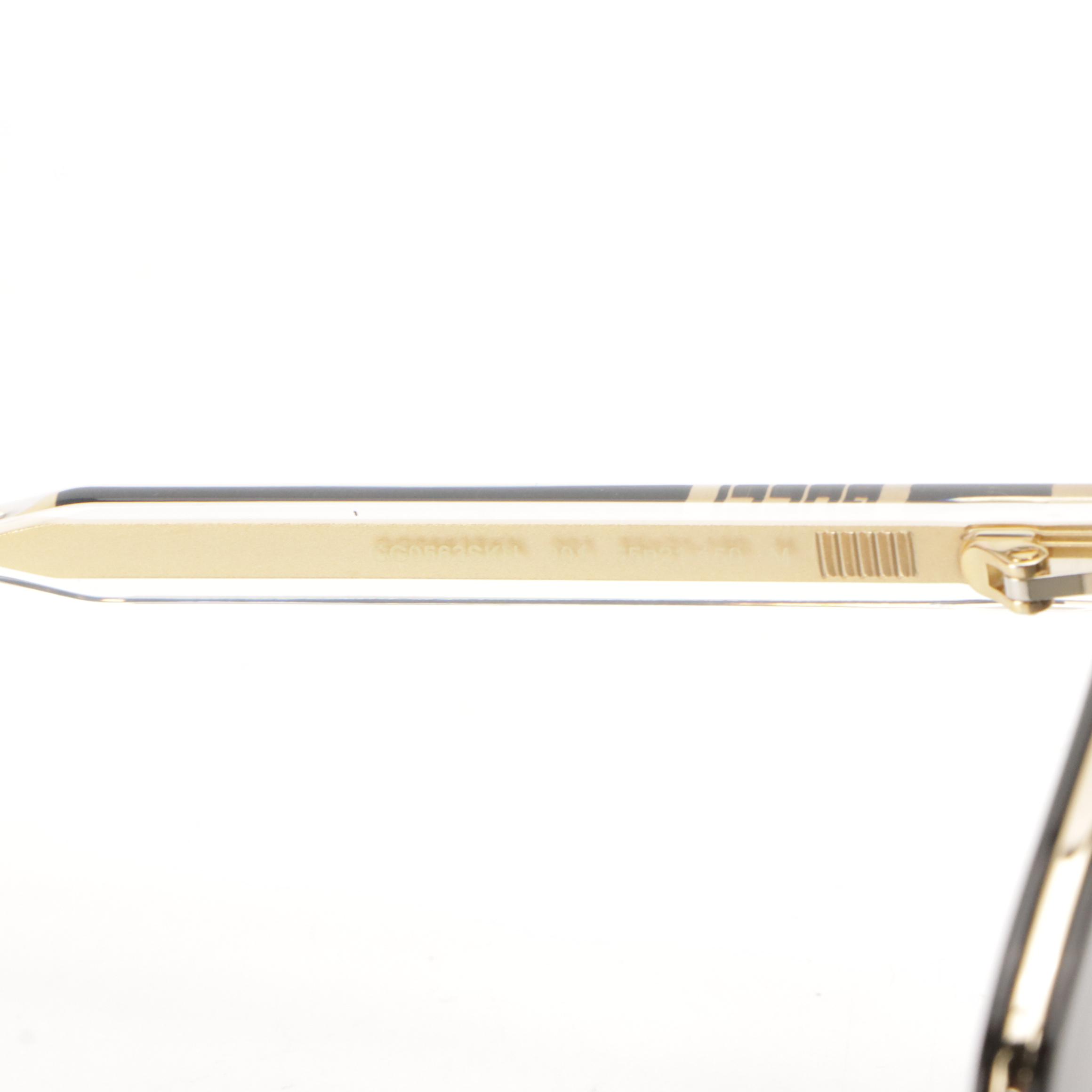 Gucci GG0563SKN Crystal Stem Square Sunglasses with Case