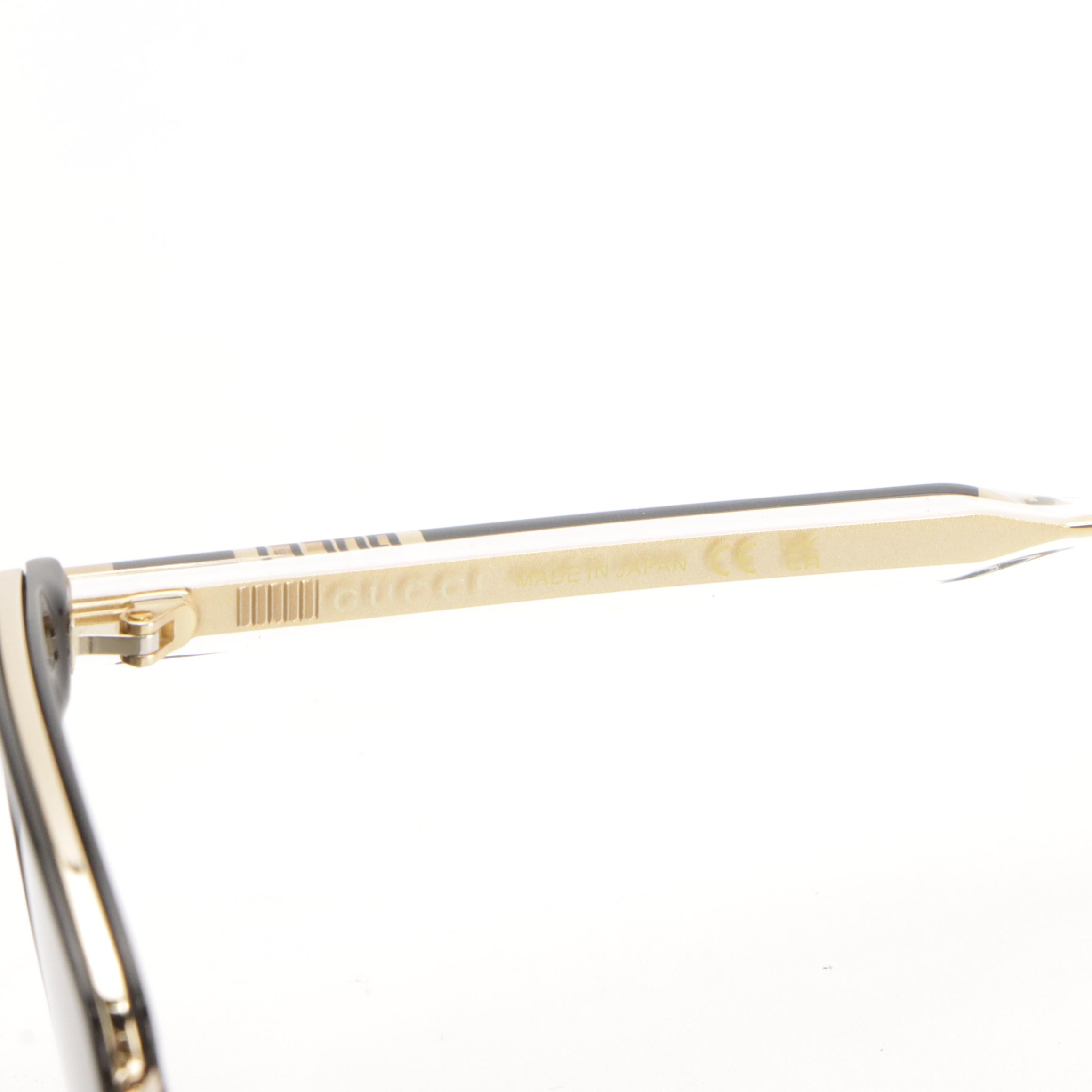 Gucci GG0563SKN Crystal Stem Square Sunglasses with Case