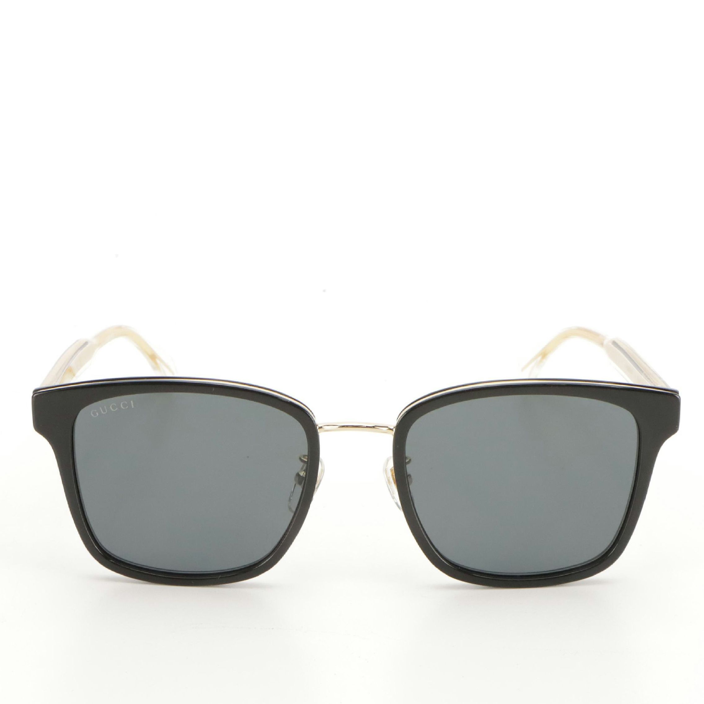 Gucci GG0563SKN Crystal Stem Square Sunglasses with Case