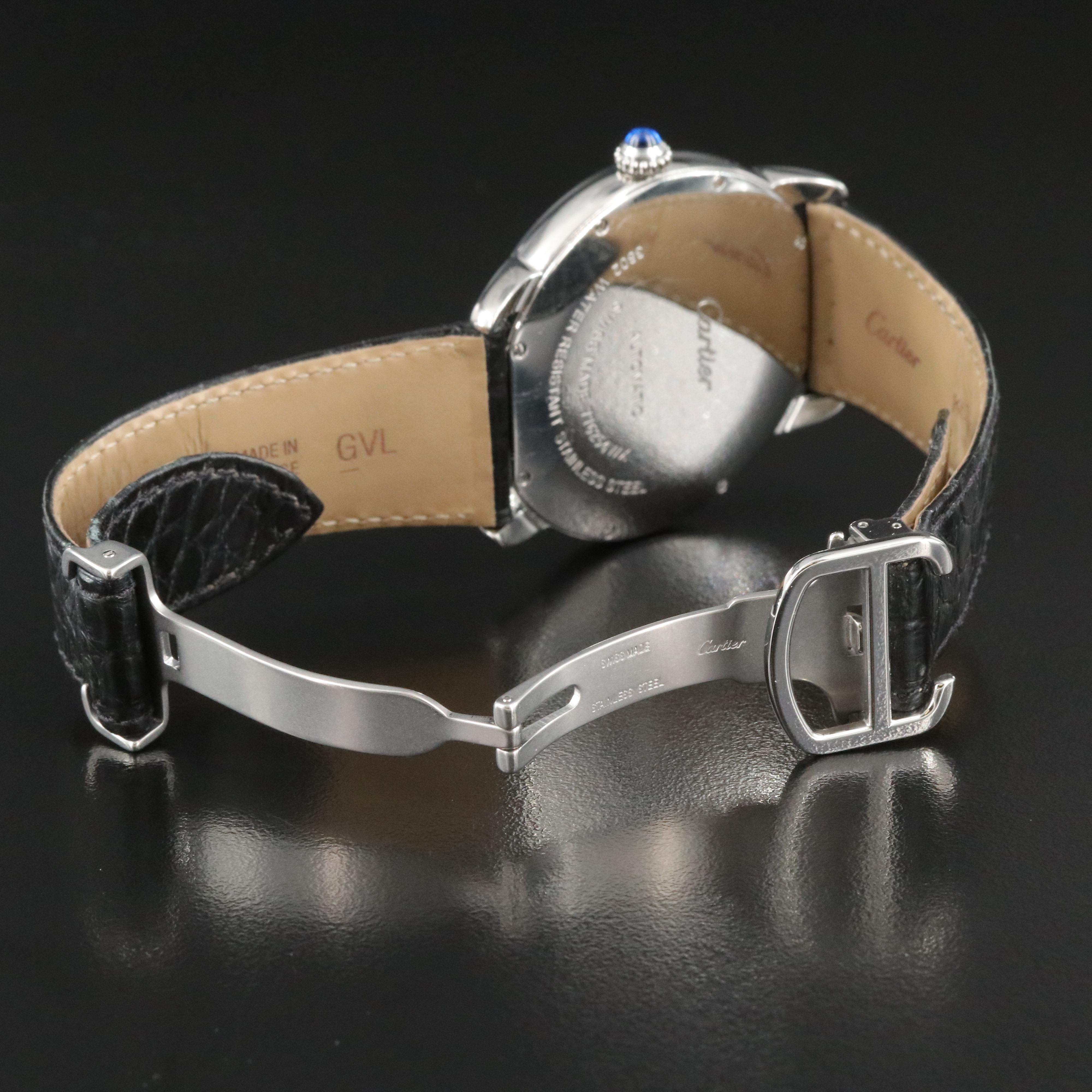 Cartier Ronde Solo XL 3802 Silver Dial 42mm Steel Automatic Watch