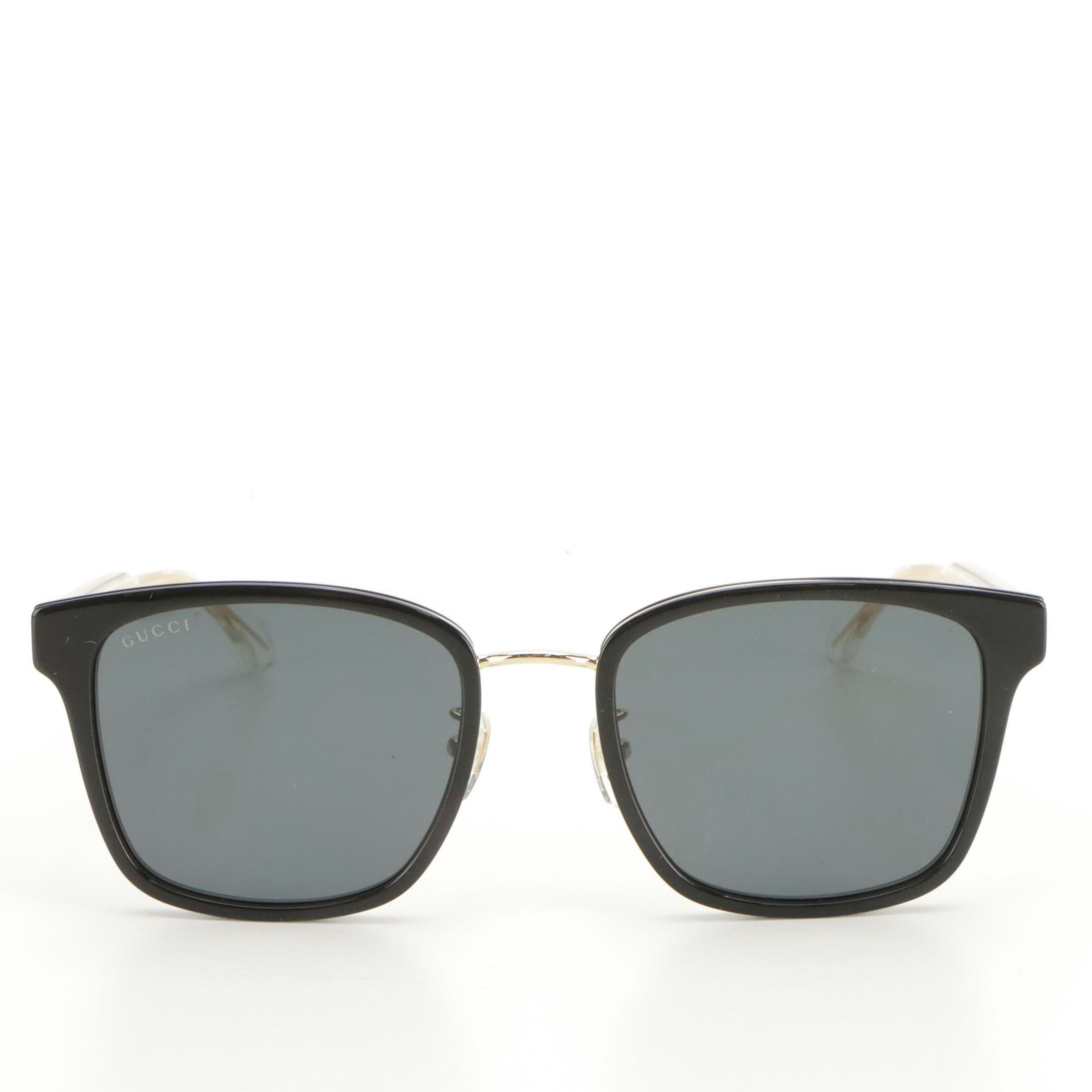 Gucci GG0563SKN Crystal Stem Square Sunglasses with Case