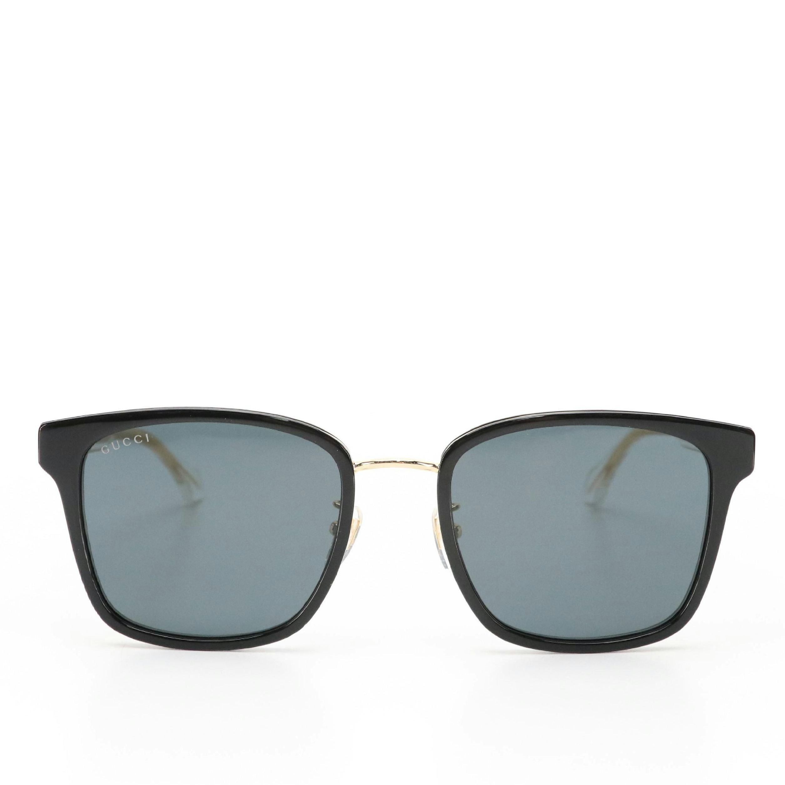 Gucci GG0563SKN Crystal Stem Square Sunglasses with Case