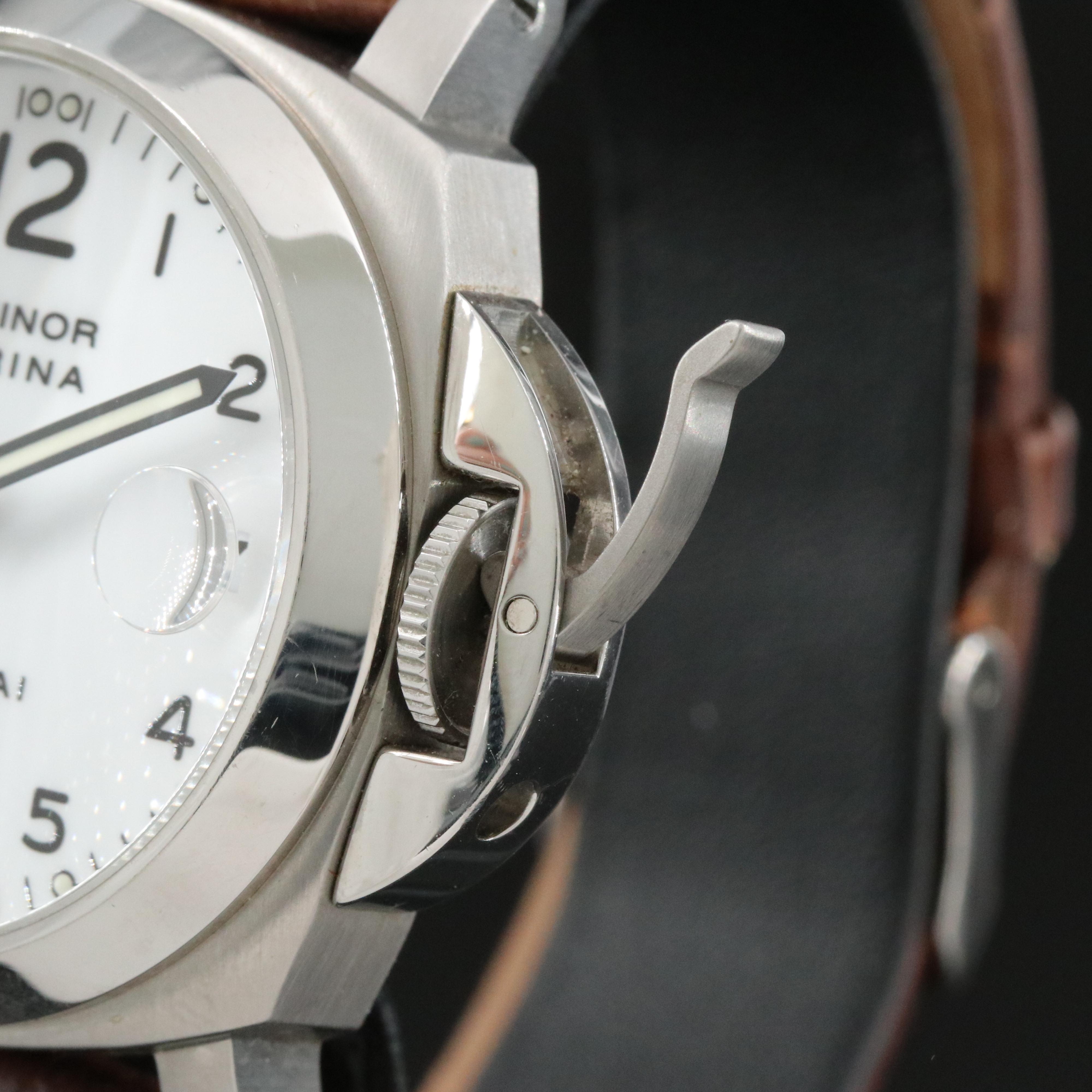 Panerai Luminor Marina PAM00049 White 40mm Steel Automatic Watch