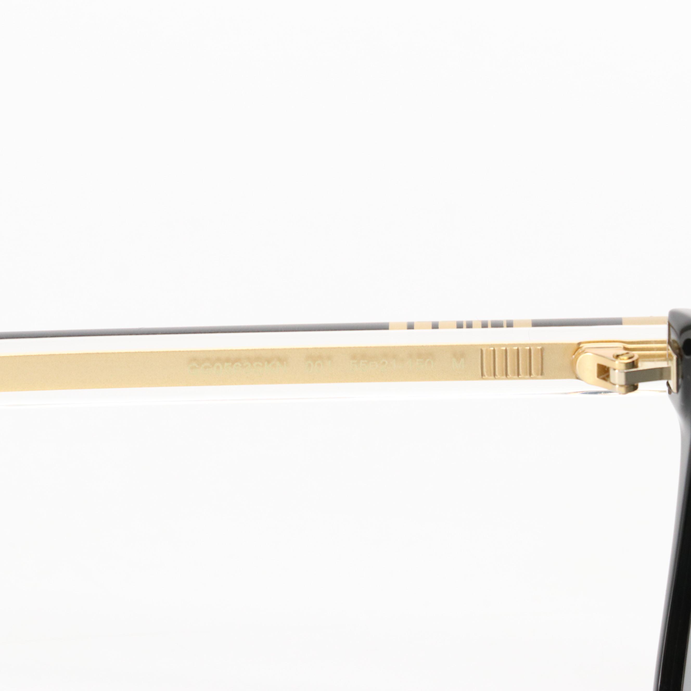 Gucci GG0563SKN Crystal Stem Square Sunglasses with Case