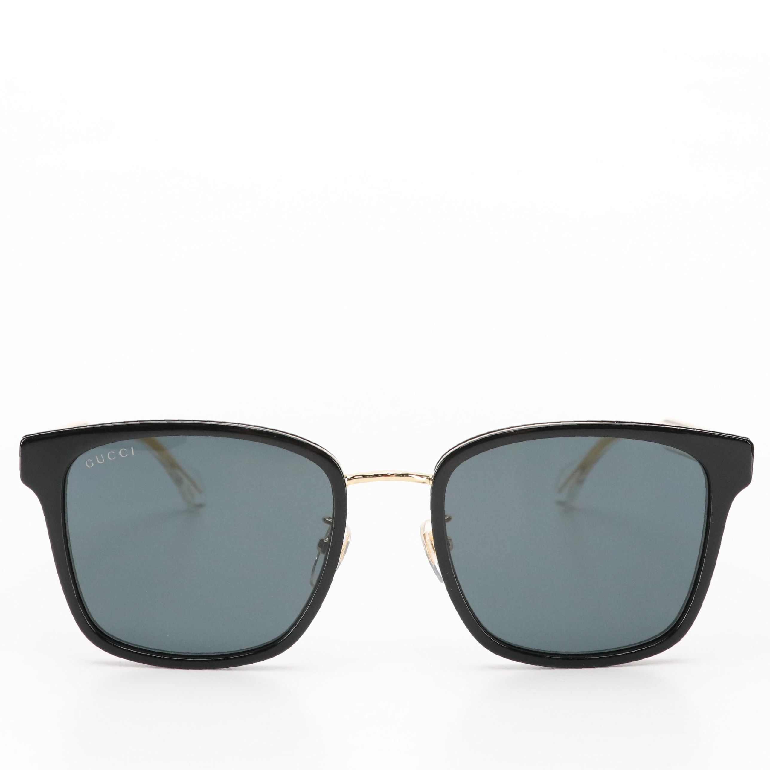 Gucci GG0563SKN Crystal Stem Square Sunglasses with Case