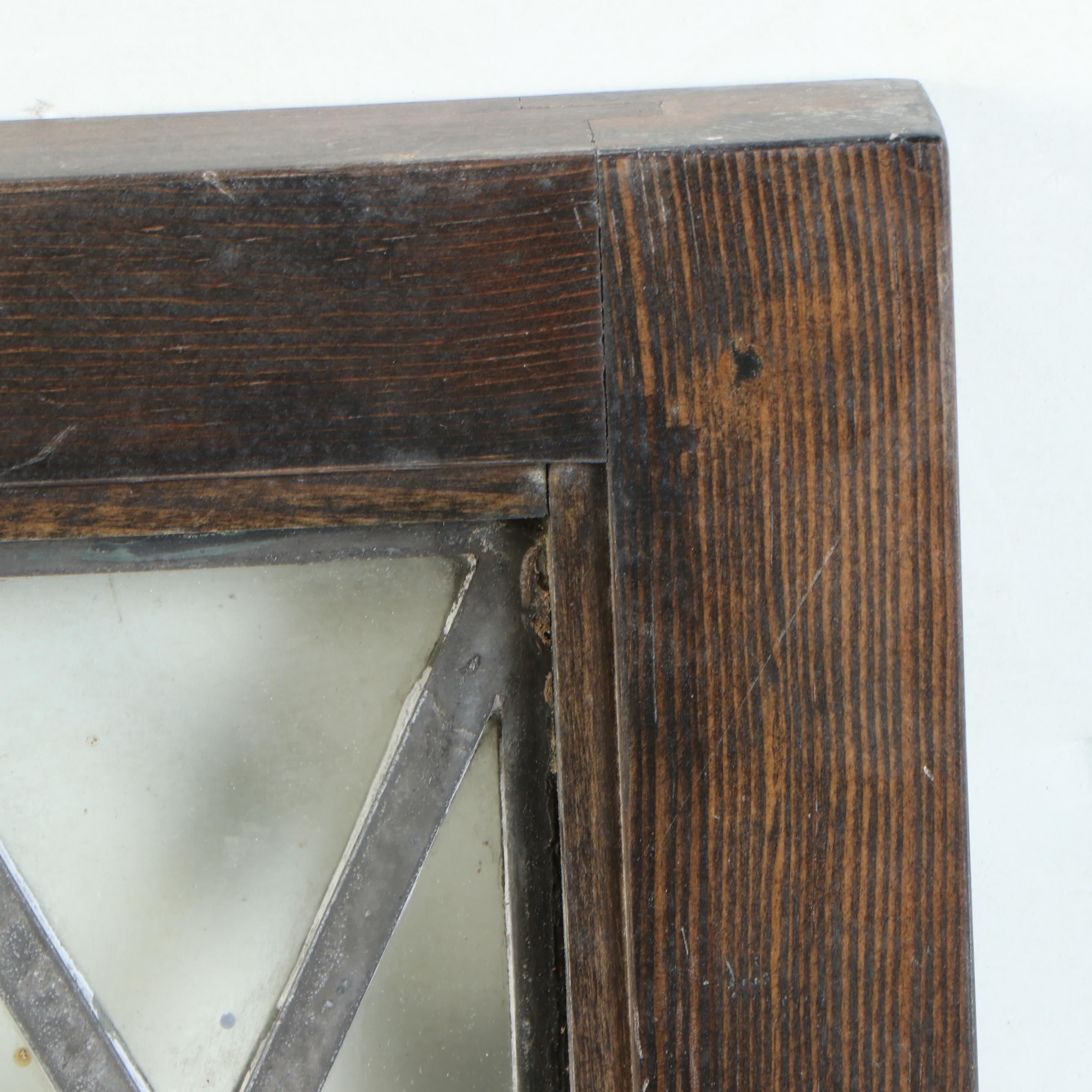 Tudor Revival Leaded Glass Window Panels