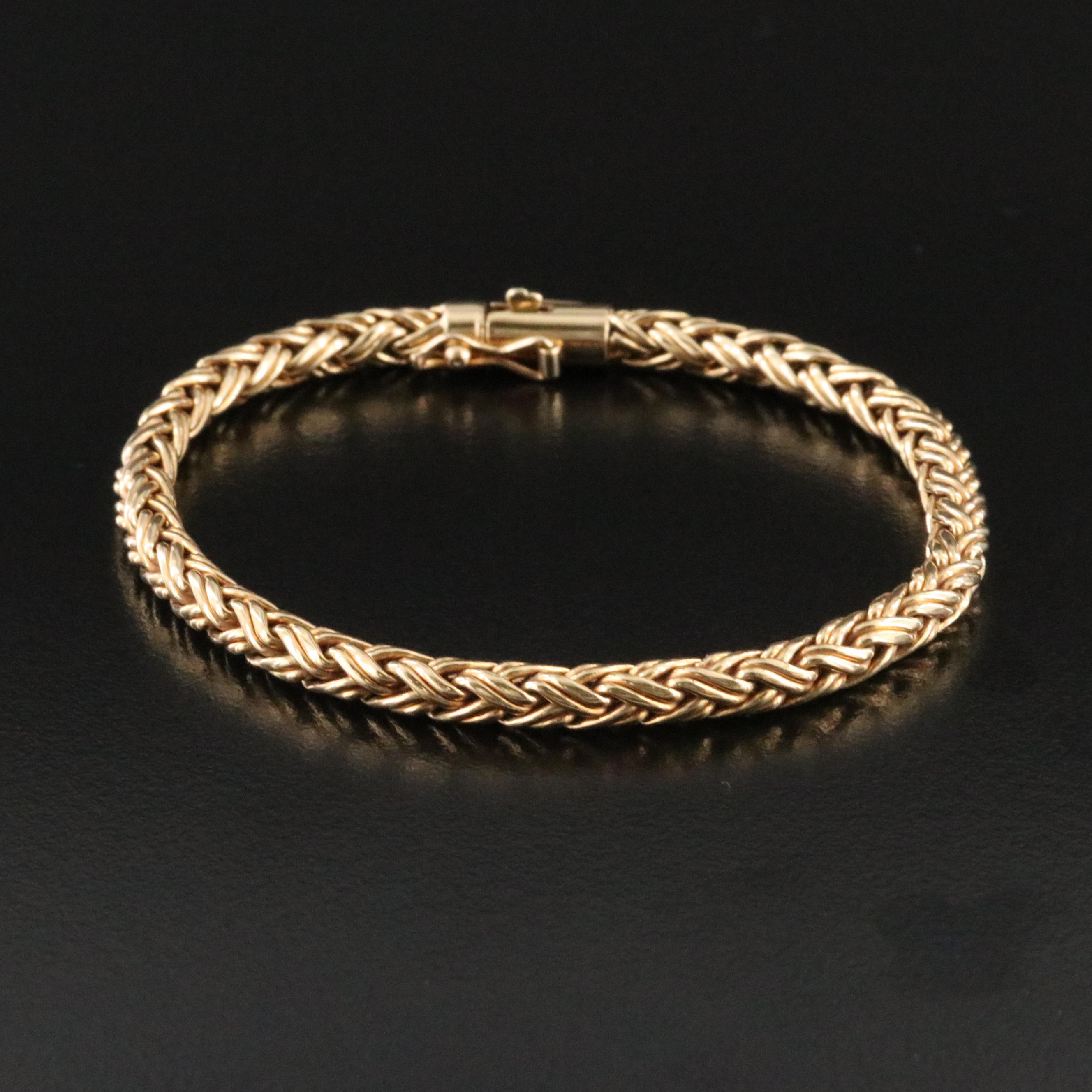 Tiffany & Co. 18K Russian Weave Chain Bracelet