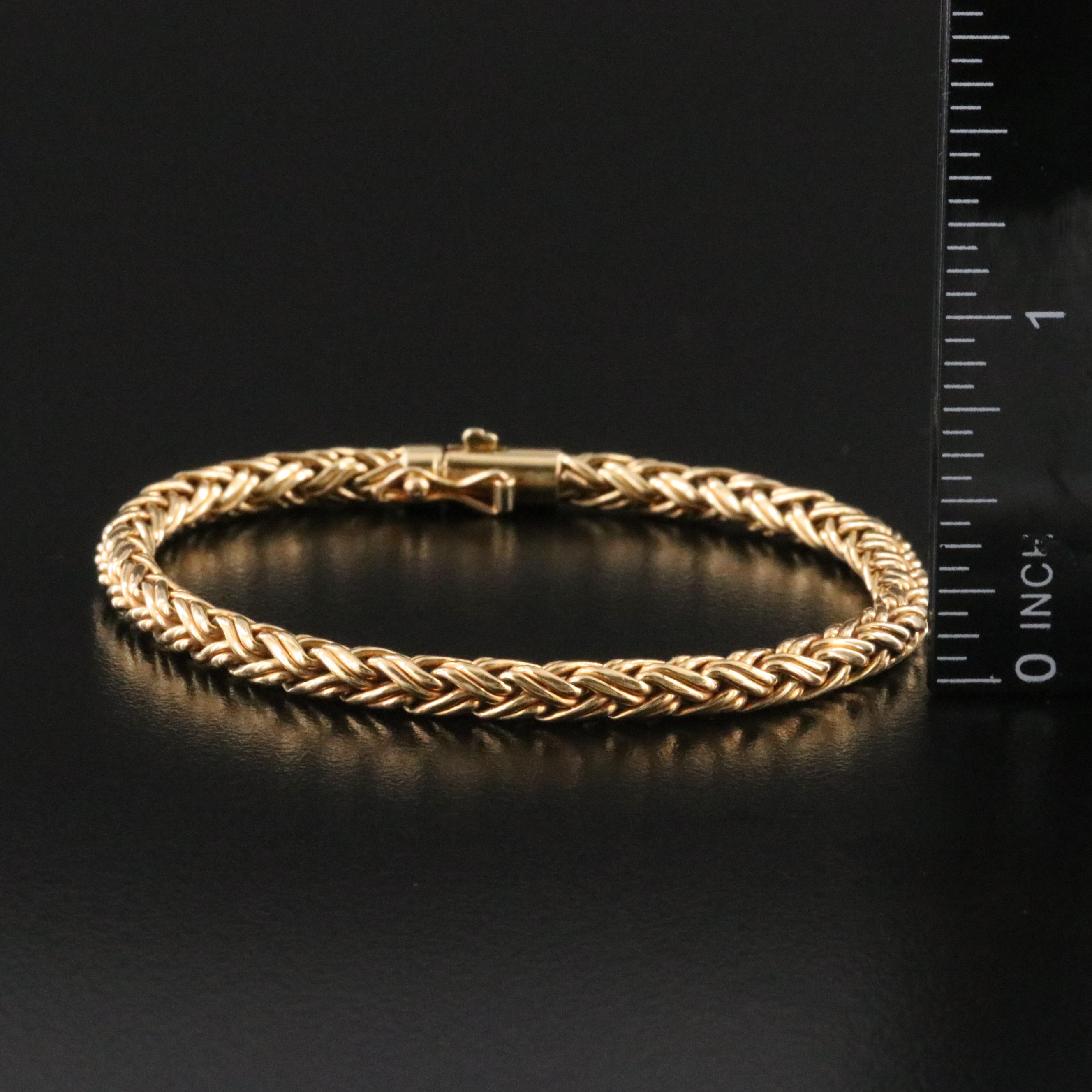 Tiffany & Co. 18K Russian Weave Chain Bracelet