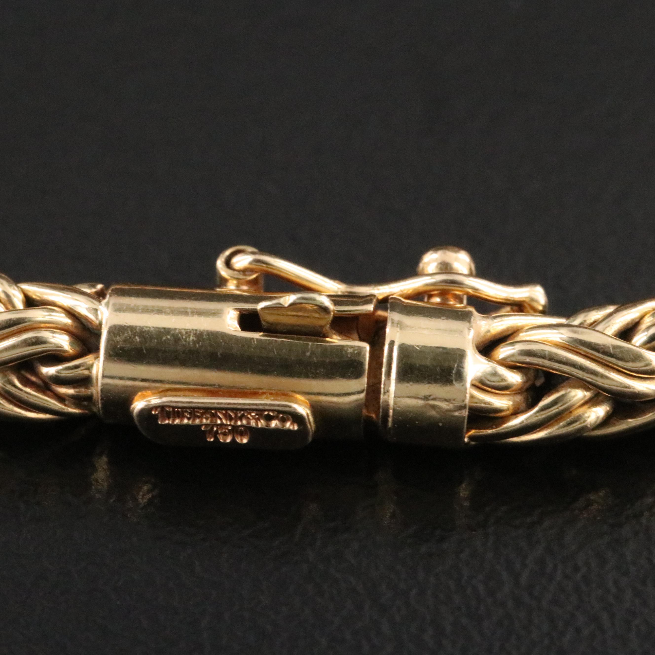 Tiffany & Co. 18K Russian Weave Chain Bracelet