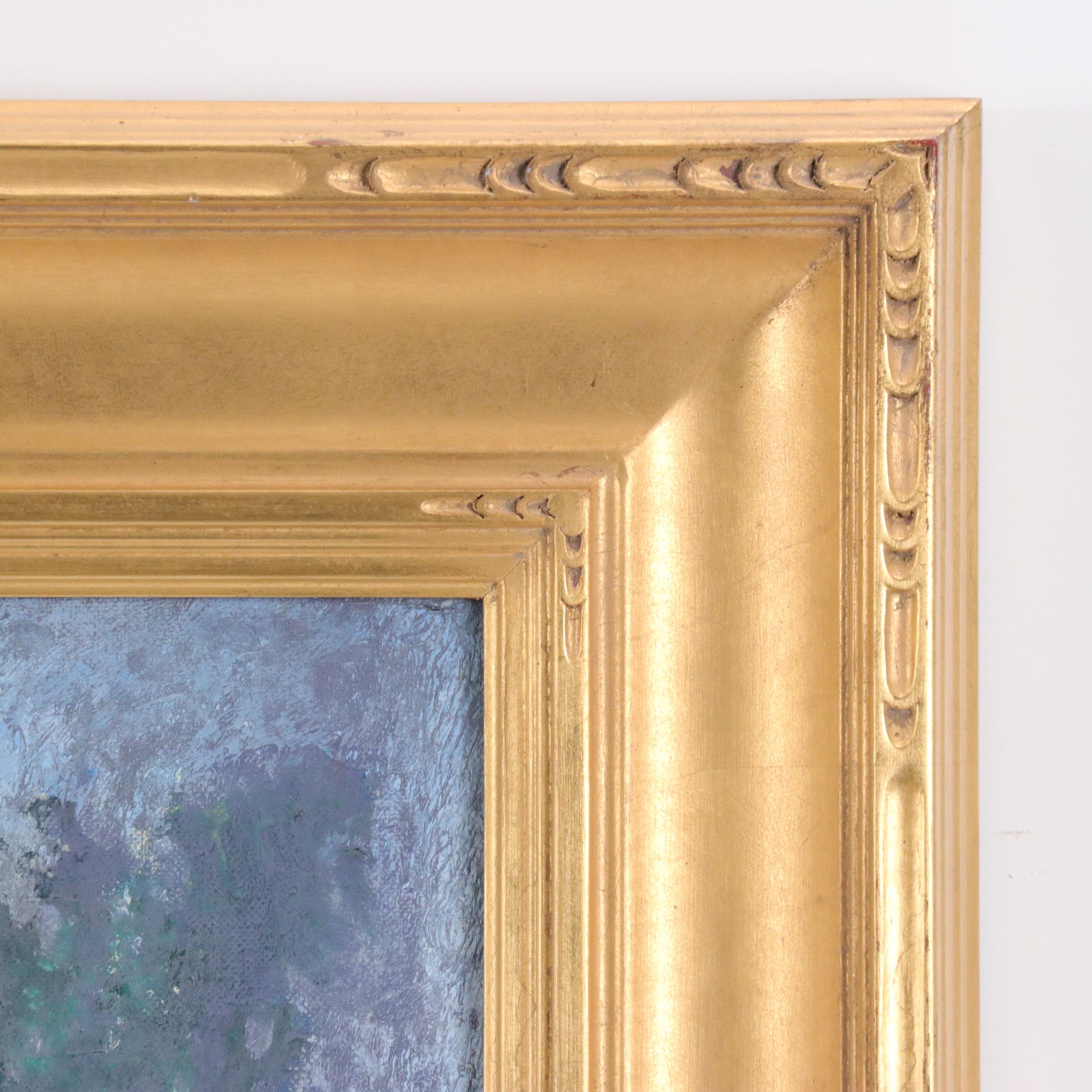 Herbert W. Jackson Landscape Oil Painting of Willows, Circa 1935