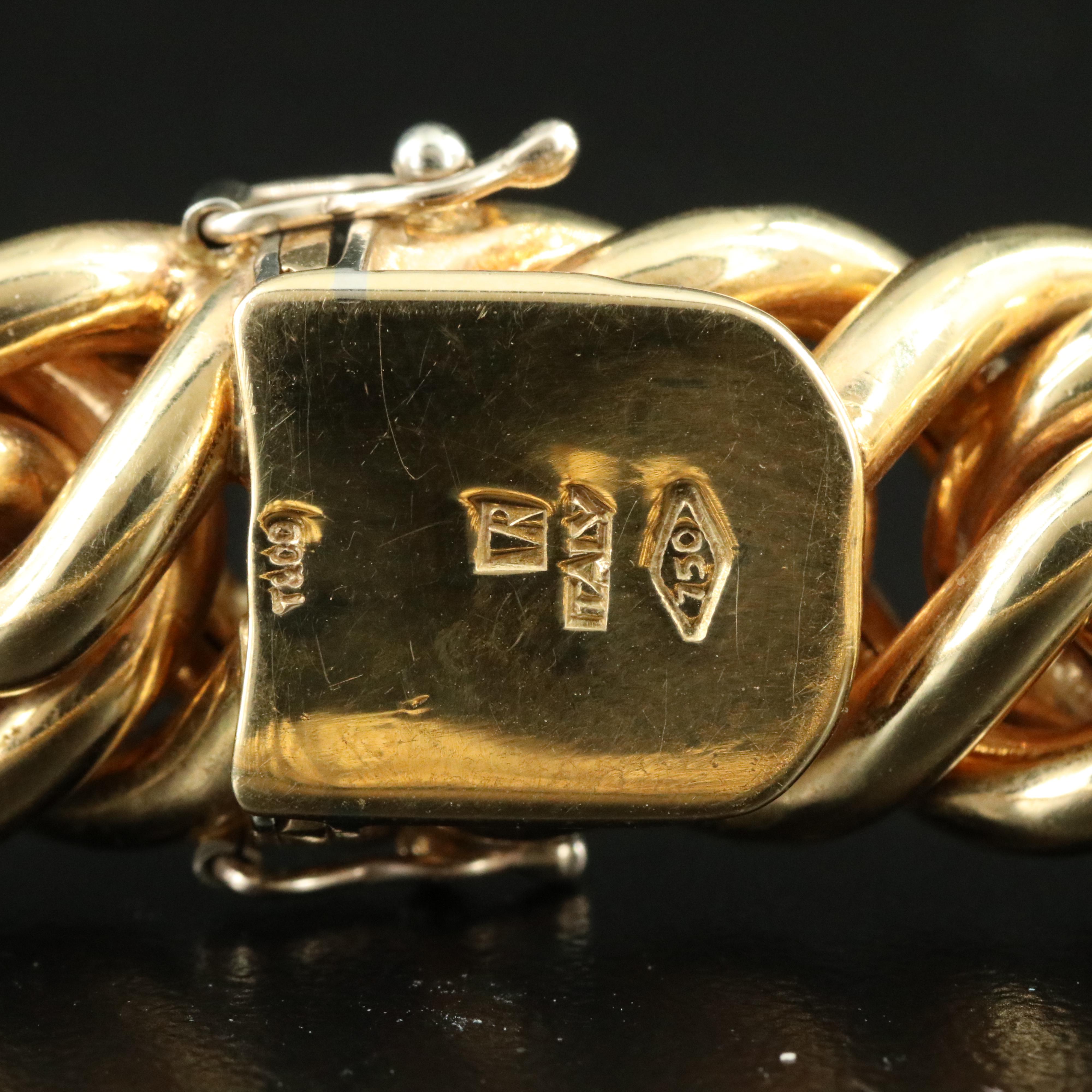 Tiffany & Co. 18K Braided Double Loop Link Necklace