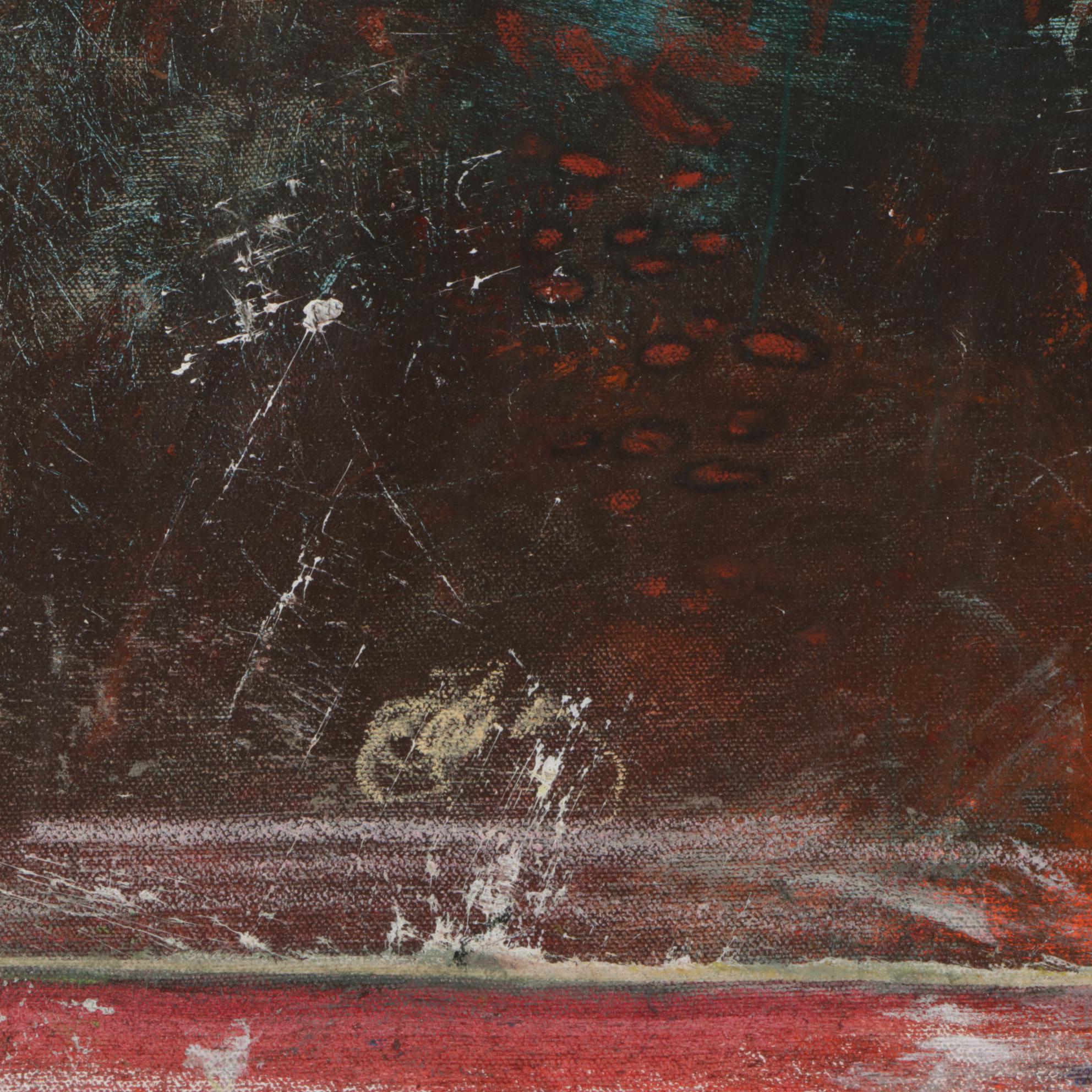 Michel Keck "Deuteronomy 31:8" Mixed Media Painting