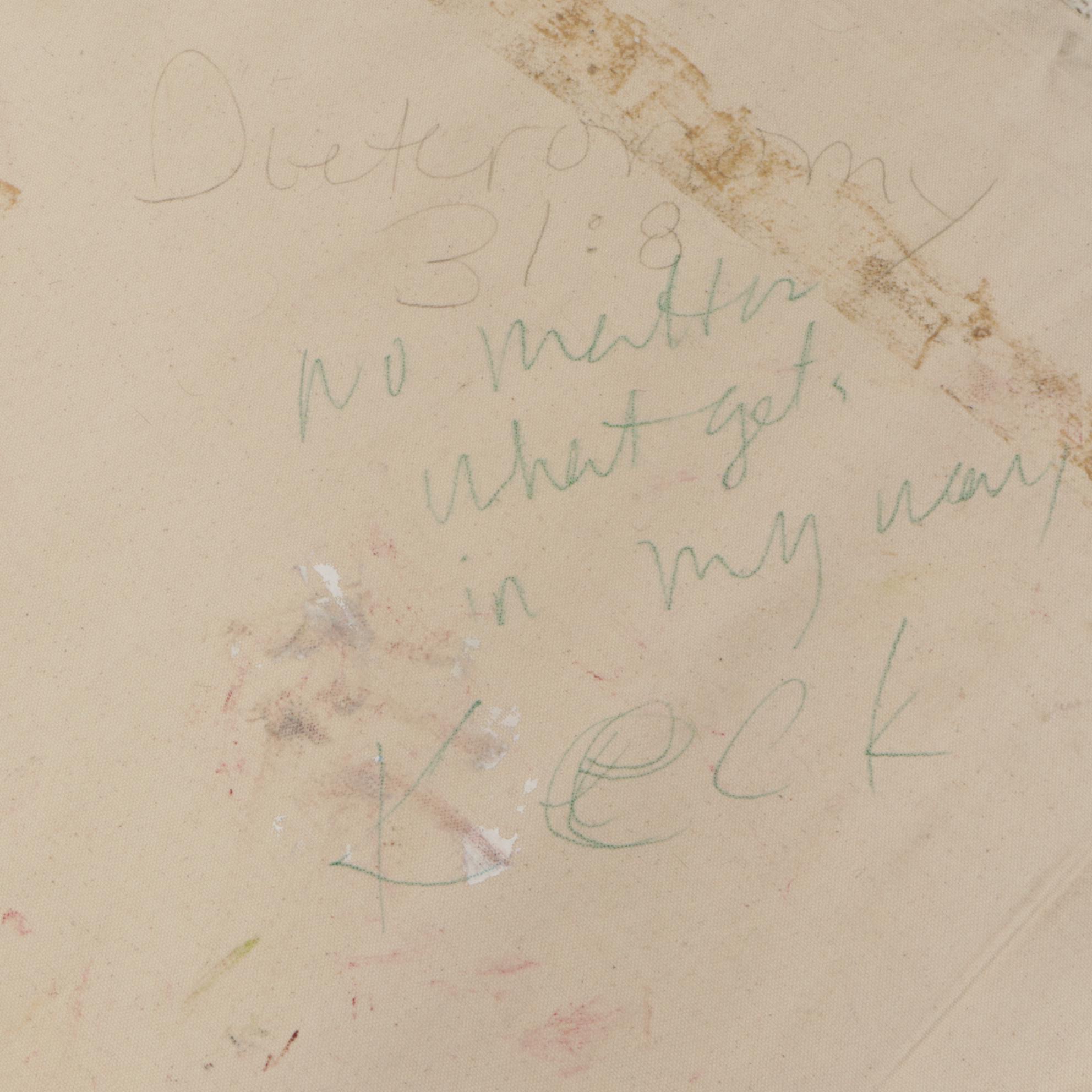 Michel Keck "Deuteronomy 31:8" Mixed Media Painting