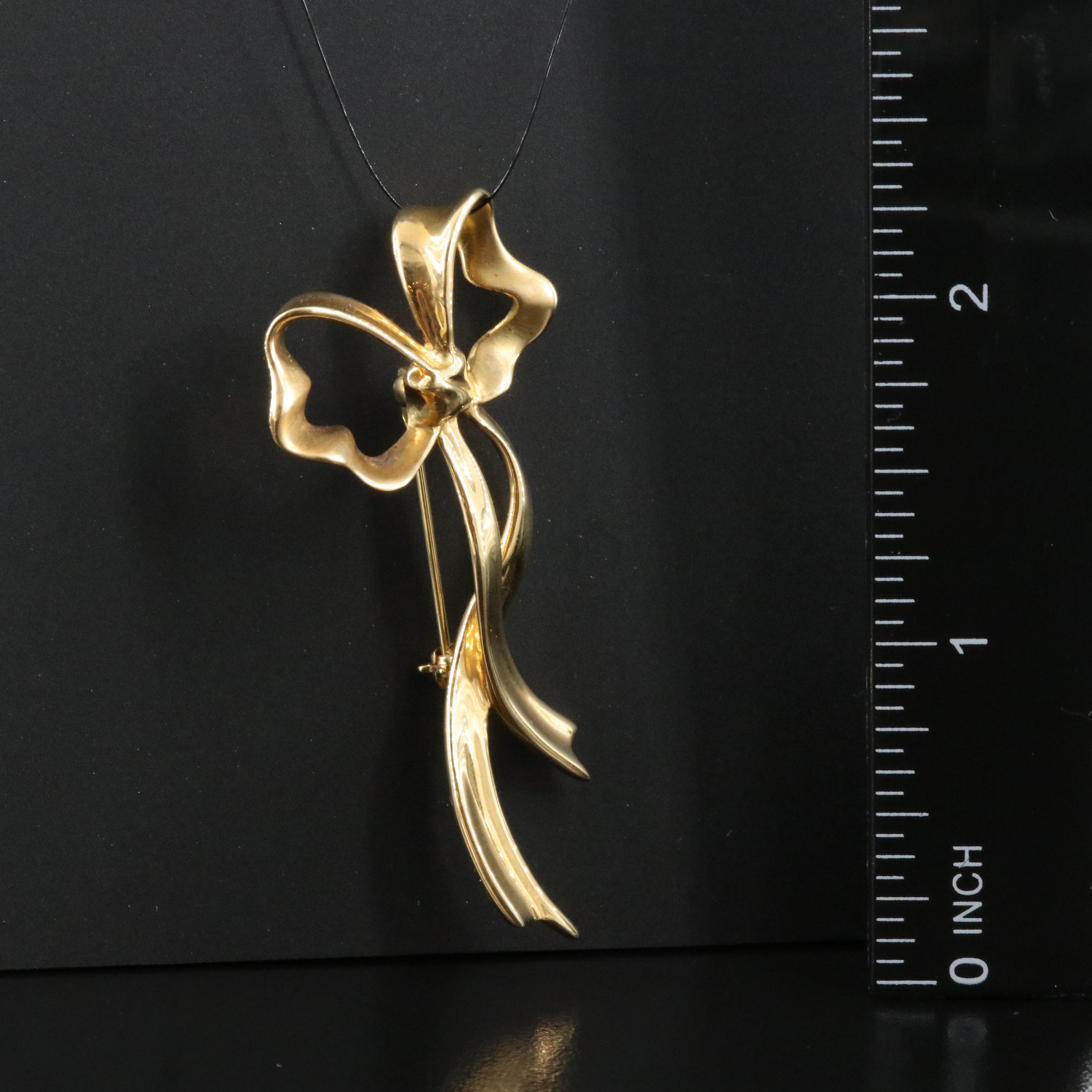 Tiffany & Co. 18K Ribbon Bow Brooch