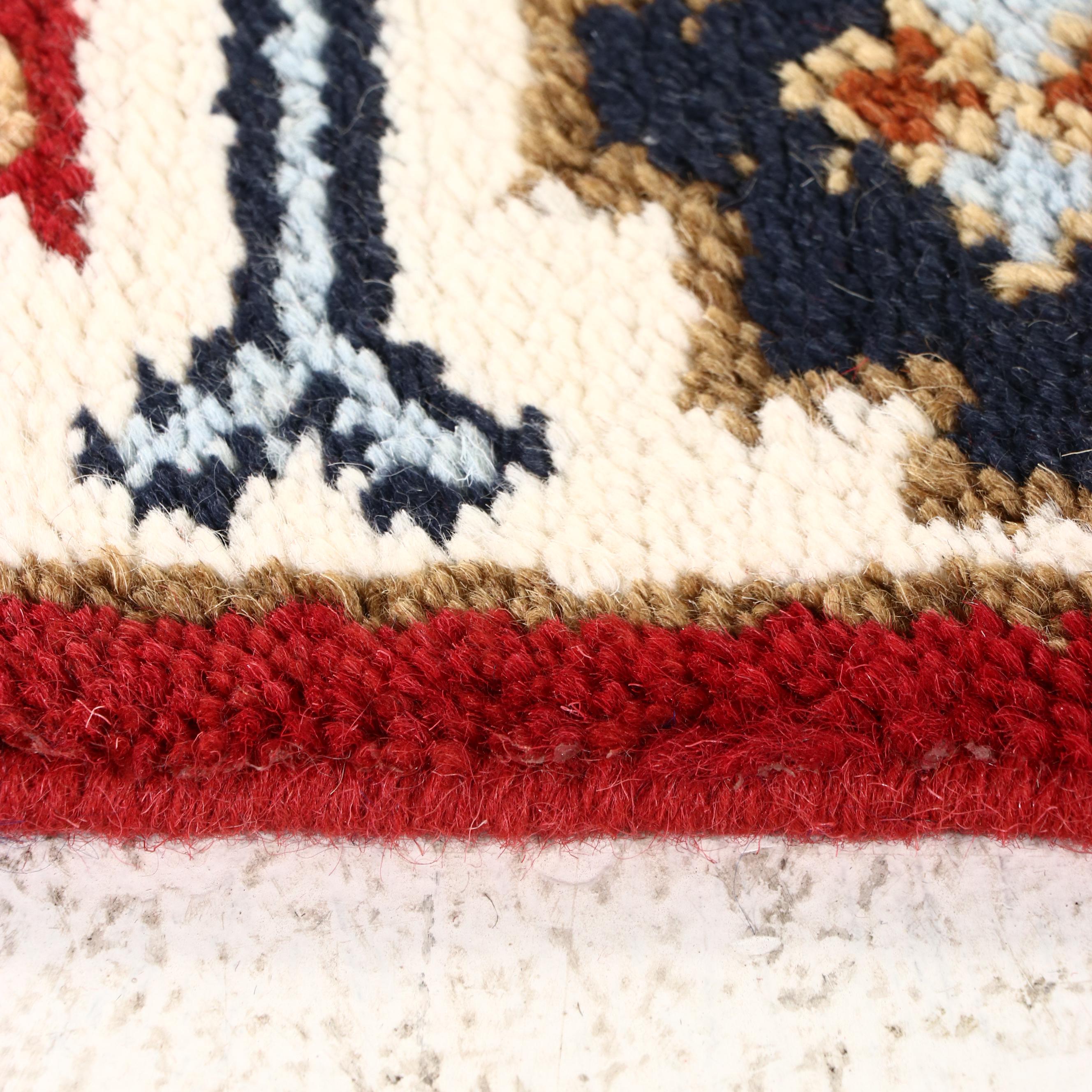 2'7 x 8' Hand-Knotted Afghan Kazak Carpet Runner