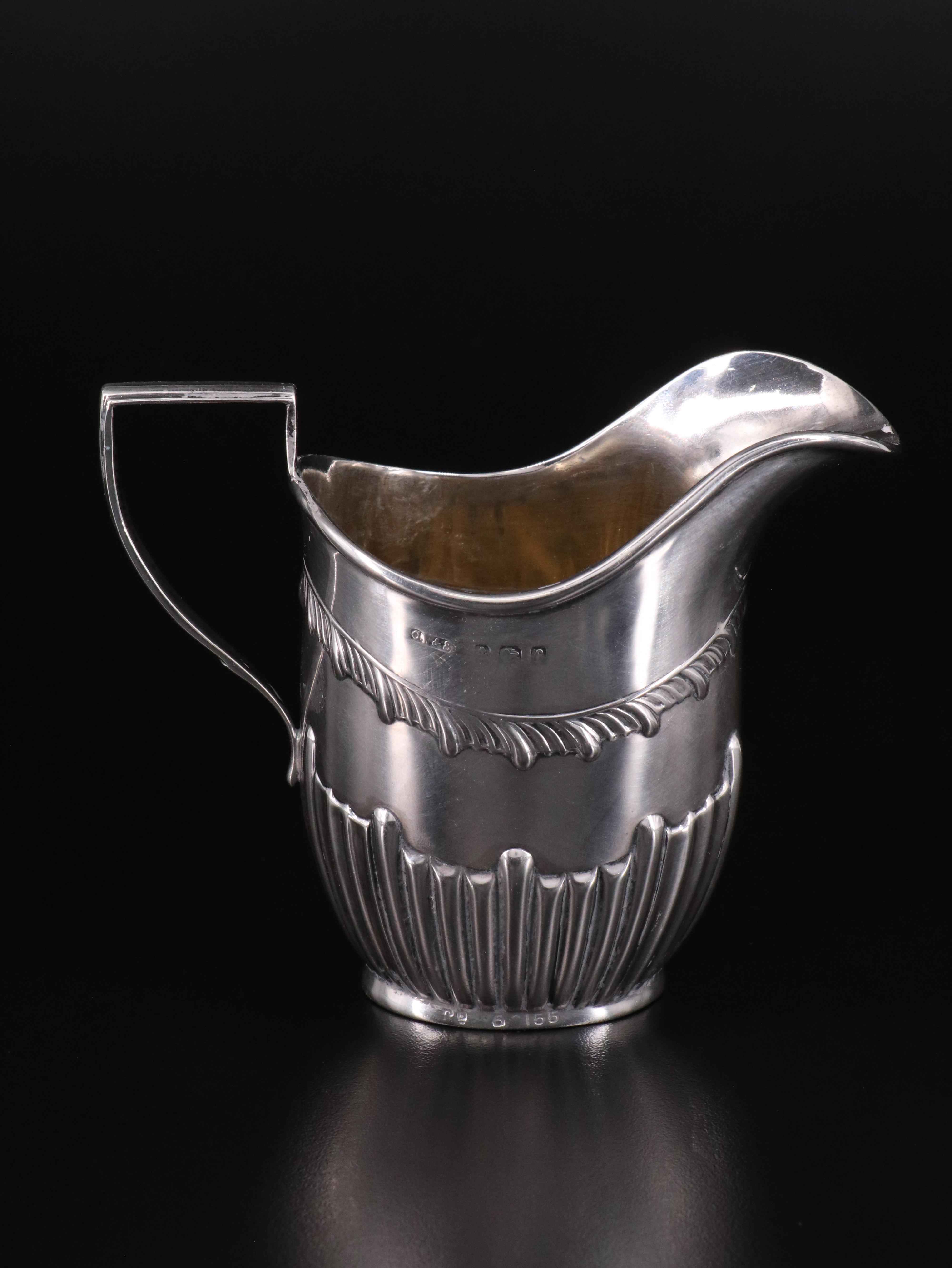 Charles Westwood & Sons English Sterling Silver Tea Set, 1905