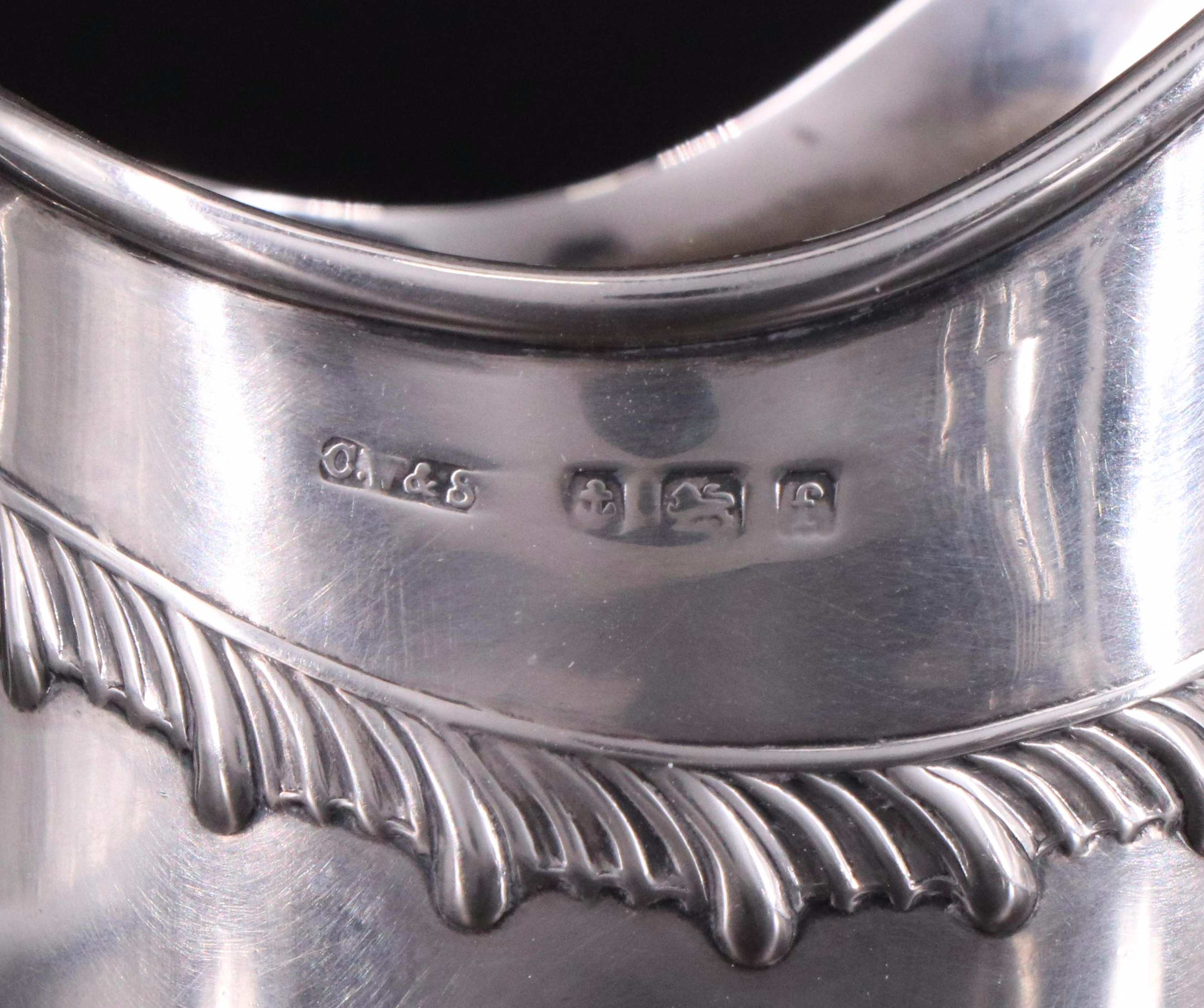 Charles Westwood & Sons English Sterling Silver Tea Set, 1905