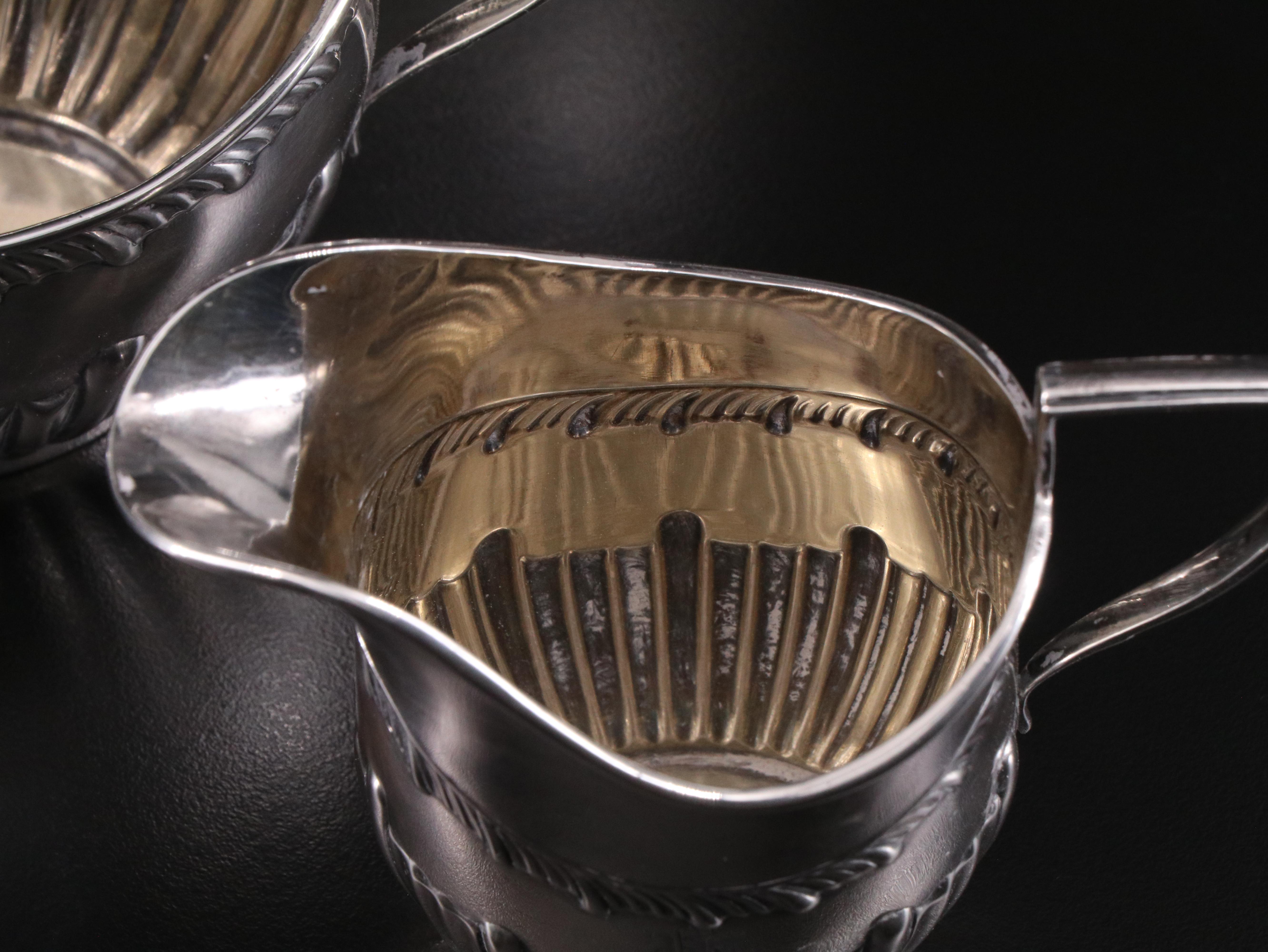 Charles Westwood & Sons English Sterling Silver Tea Set, 1905