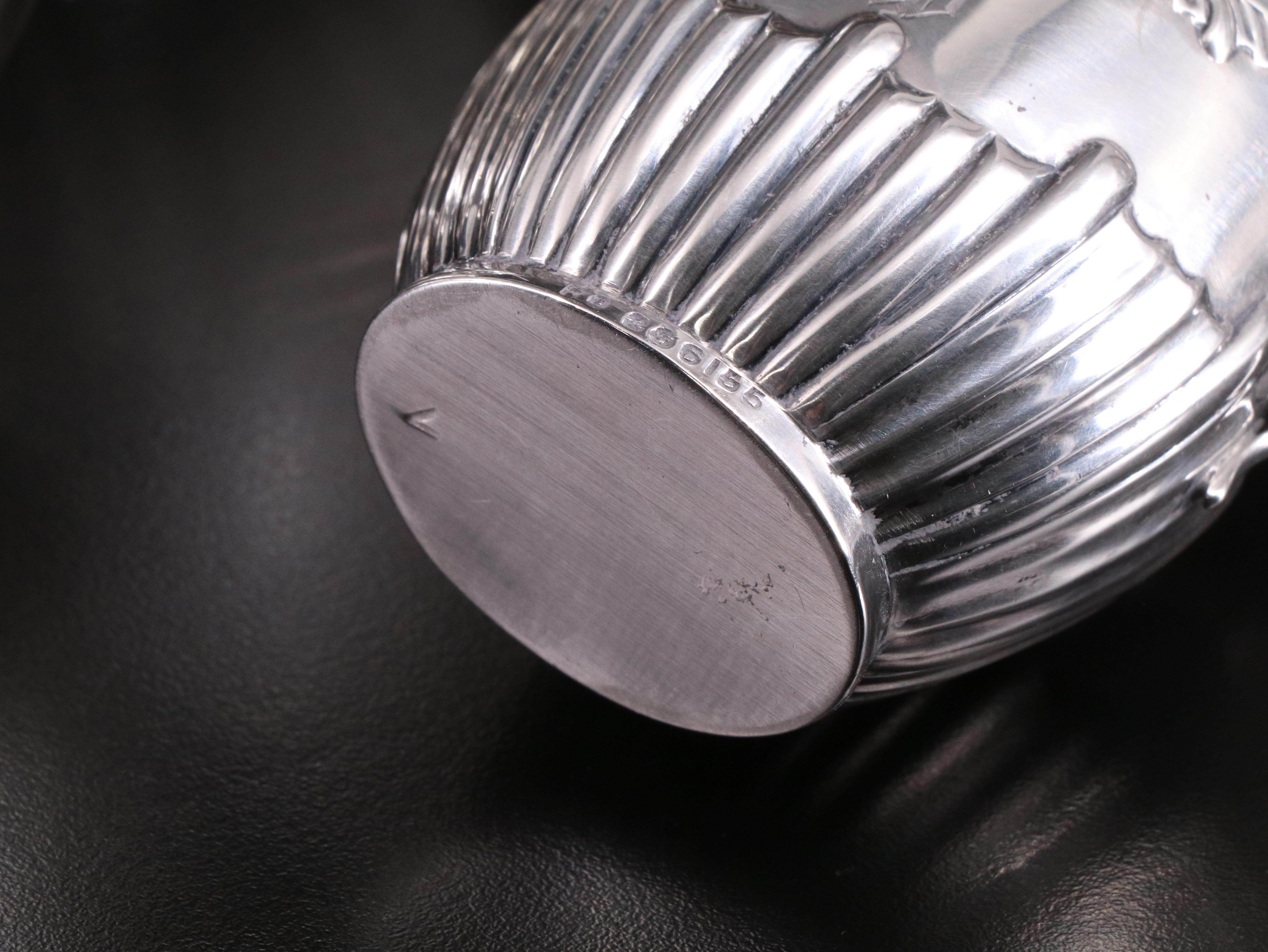 Charles Westwood & Sons English Sterling Silver Tea Set, 1905