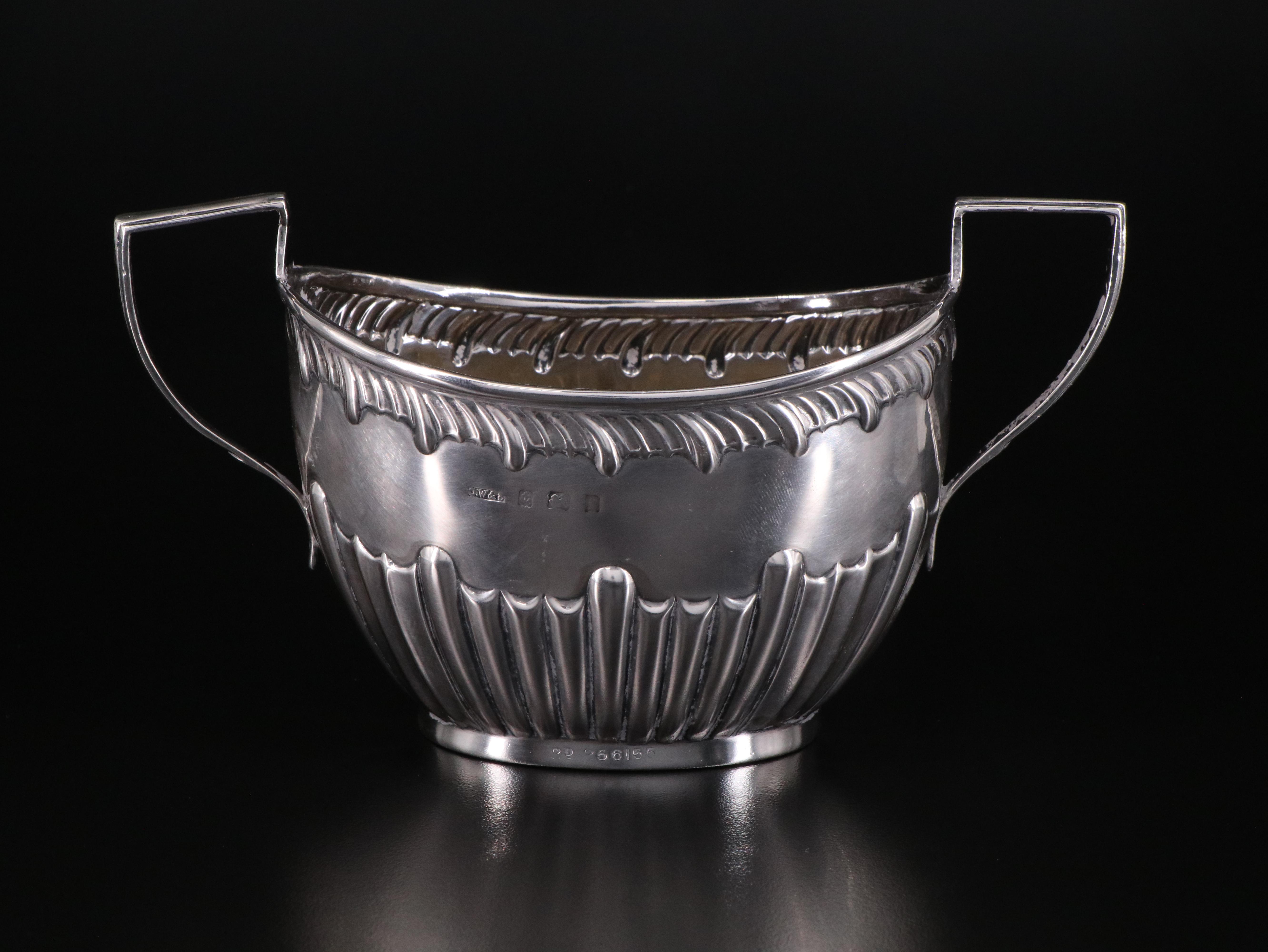 Charles Westwood & Sons English Sterling Silver Tea Set, 1905