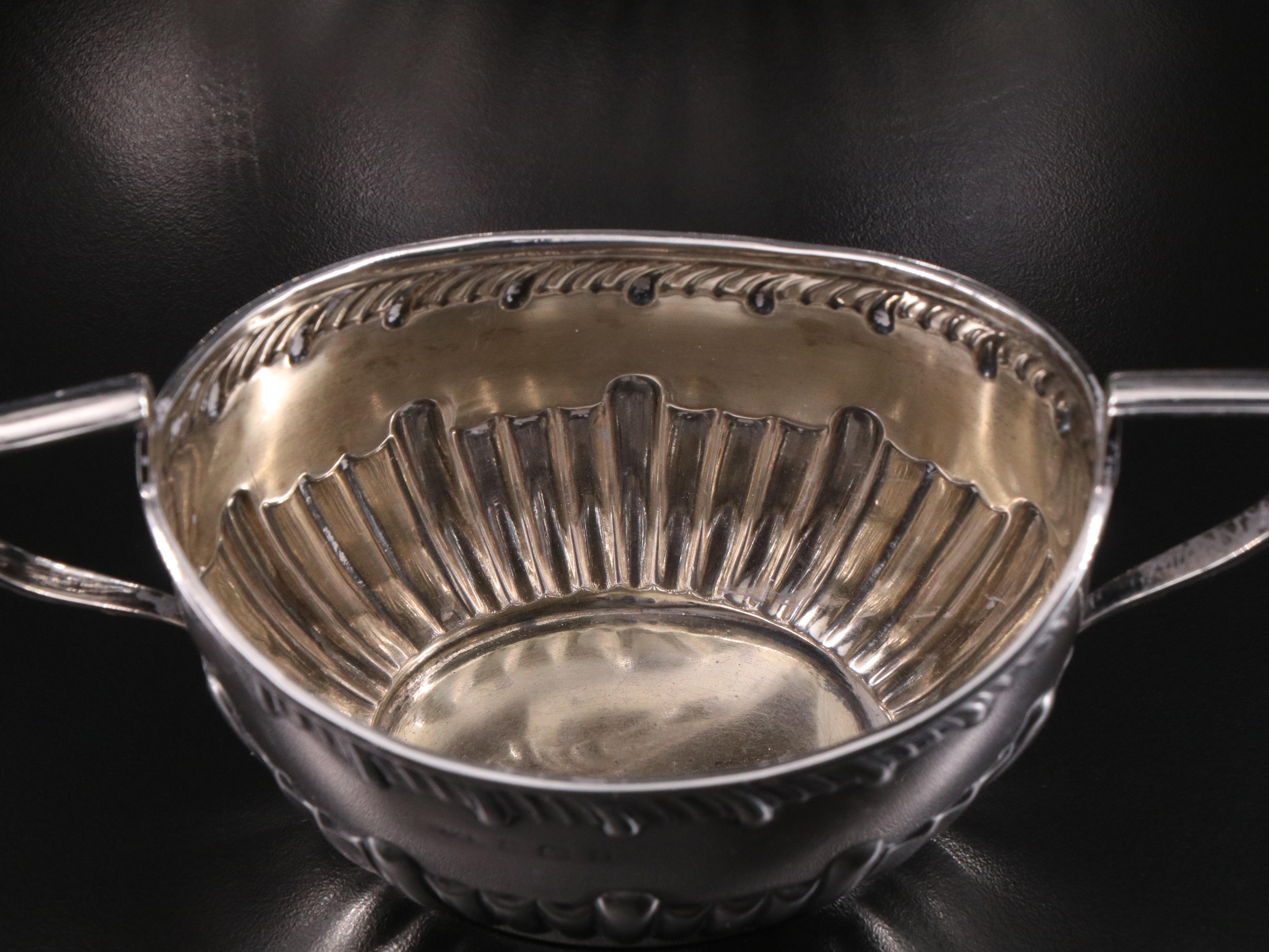 Charles Westwood & Sons English Sterling Silver Tea Set, 1905