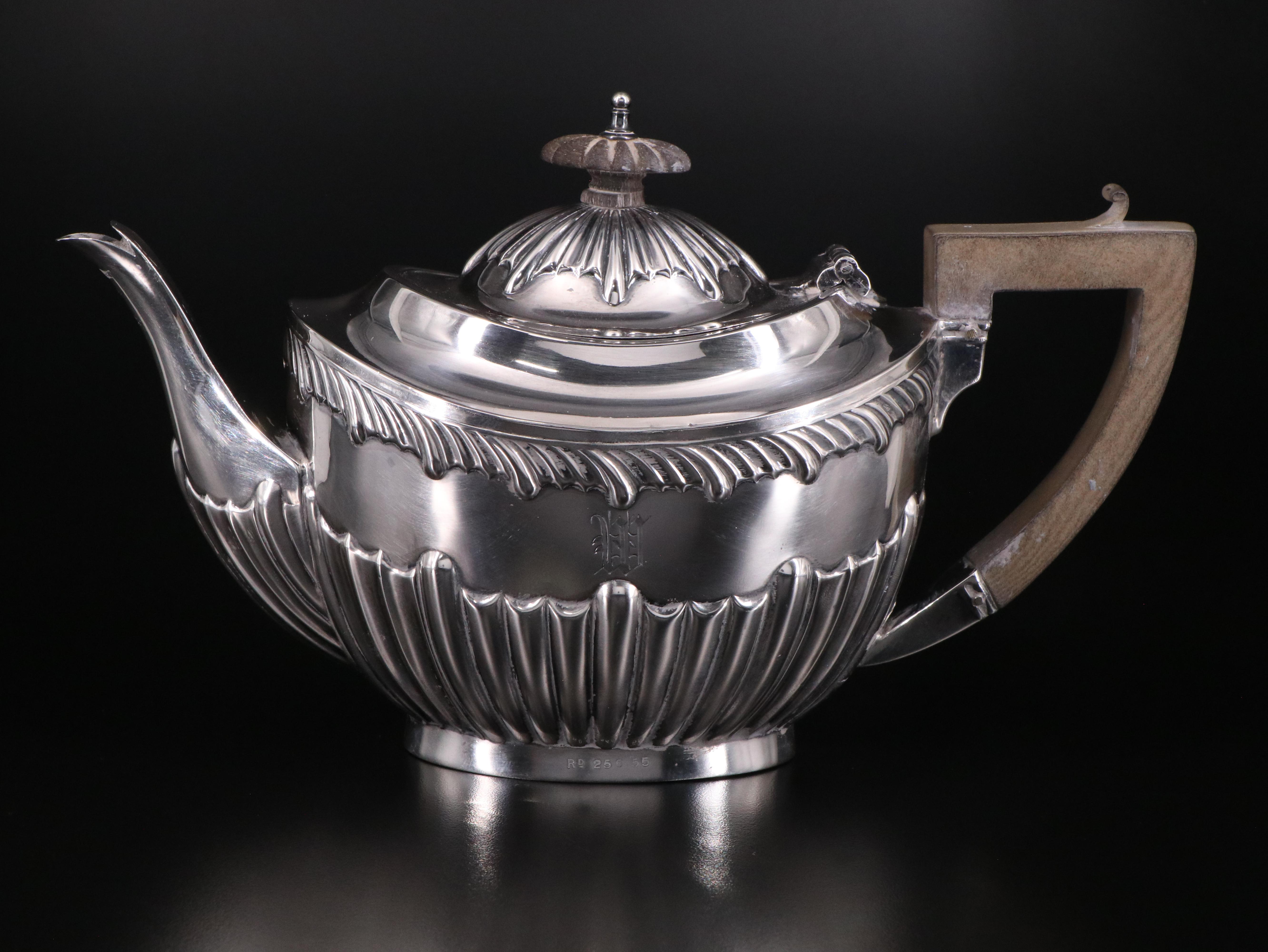 Charles Westwood & Sons English Sterling Silver Tea Set, 1905