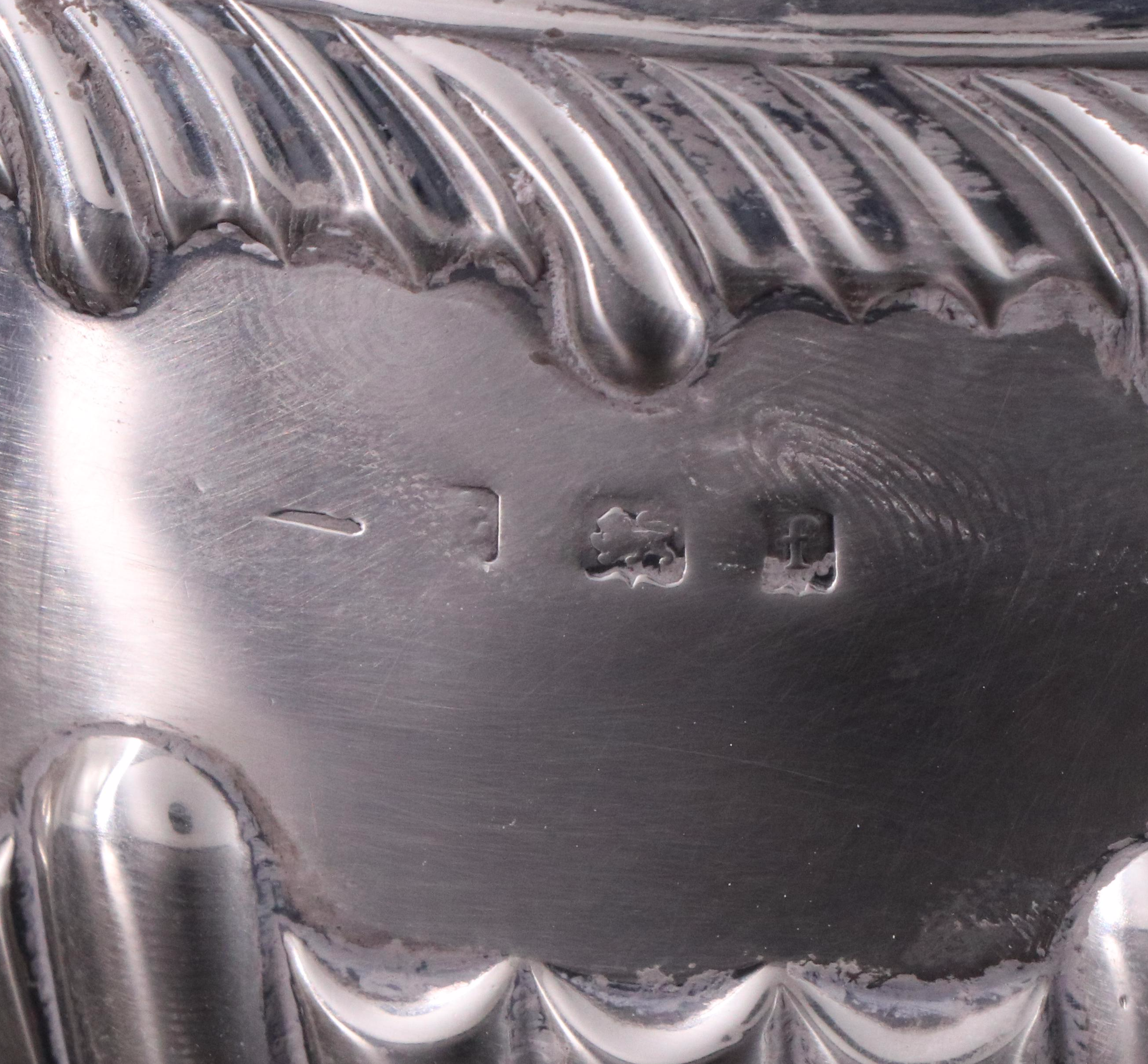 Charles Westwood & Sons English Sterling Silver Tea Set, 1905