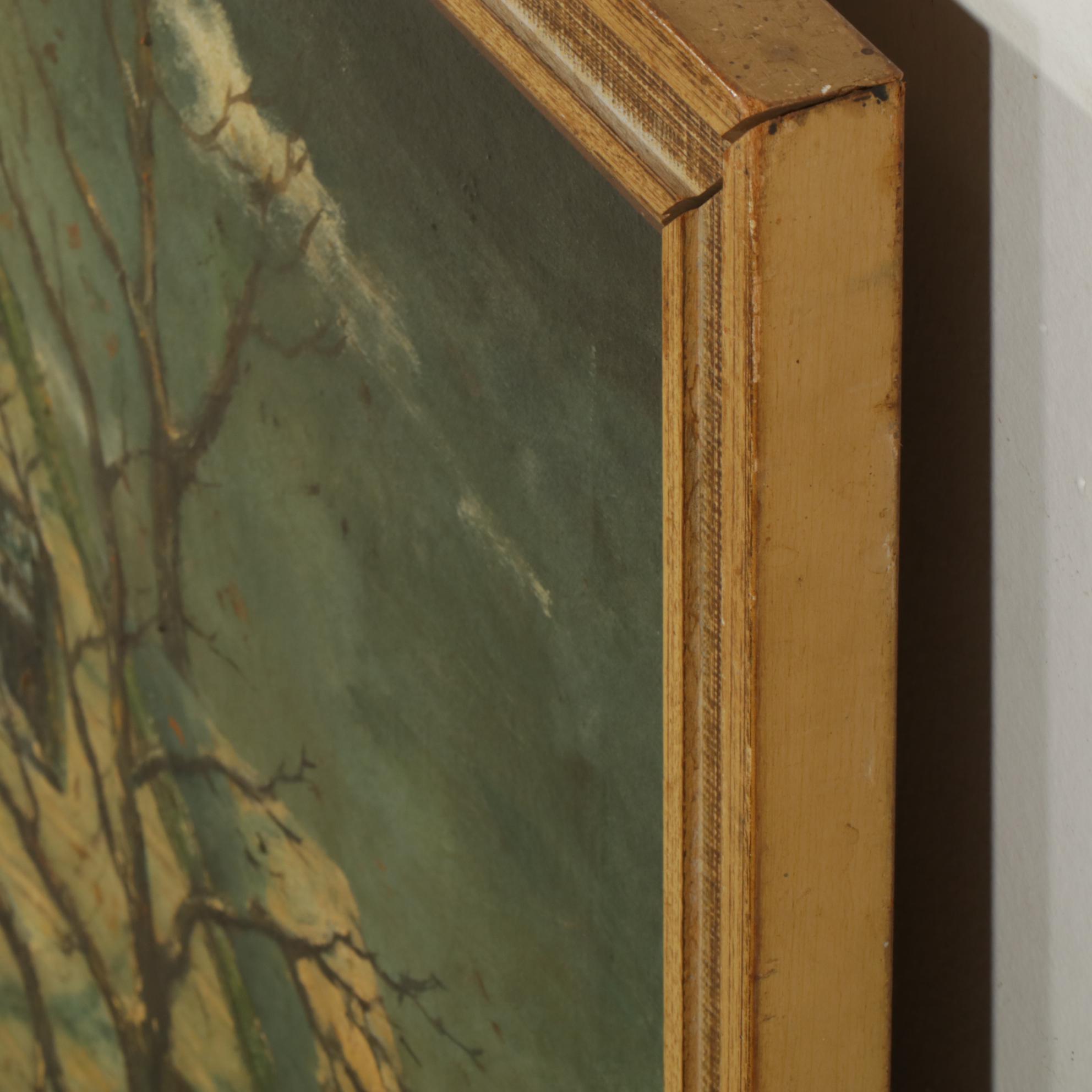 James W. Ashcroft "Winter Pattern" Oil Paint on Canvas, 1954